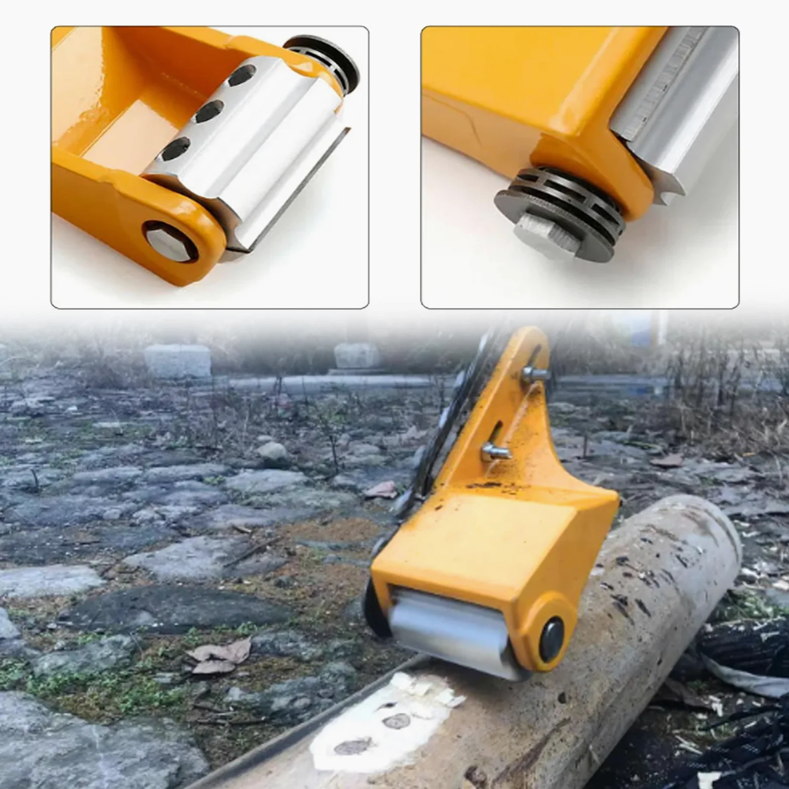 Pela-Legno, Utensile Per Scortecciare Tronchi Con 4 Lame Allungate Per Costruttori Di Legno Accessorio Per Motosega Per Scortecciare Legno Utensile Per Scortecciare Legno Accessori Per Motoseghe