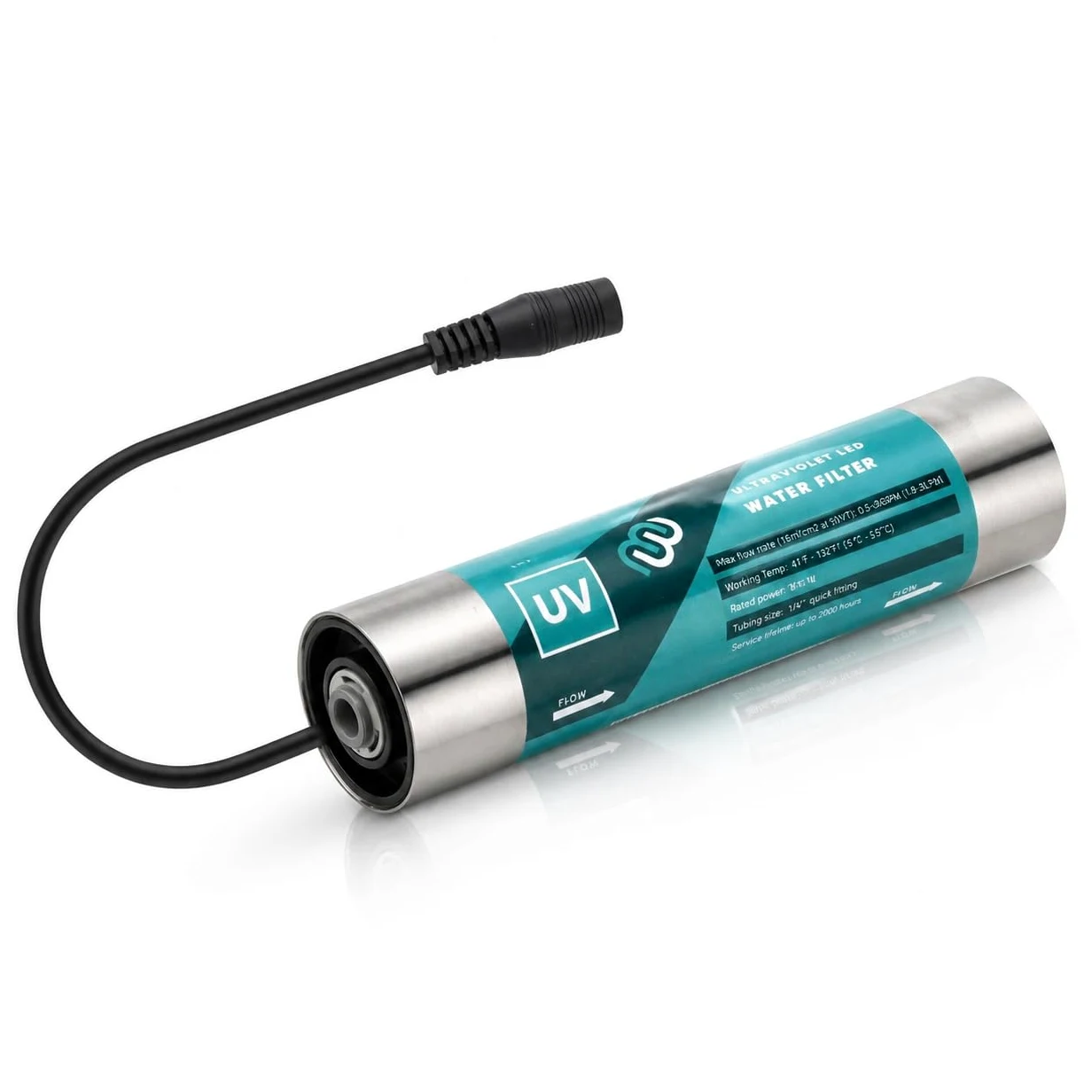 aora Lampada a LED UVC per impianti ad osmosi inversa, filtro dell'acqua, camper | rimuove il 99,99% di batteri, virus | sterilizzazione UV senza sostanze chimiche, disinfezione dell'acqua potabile