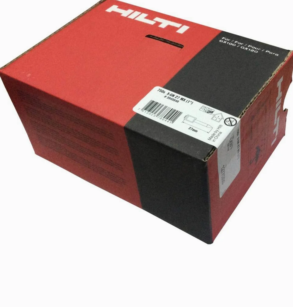 HILTI - 750 chiodi X-GN 27MX per GX 120 + Gas GC 22