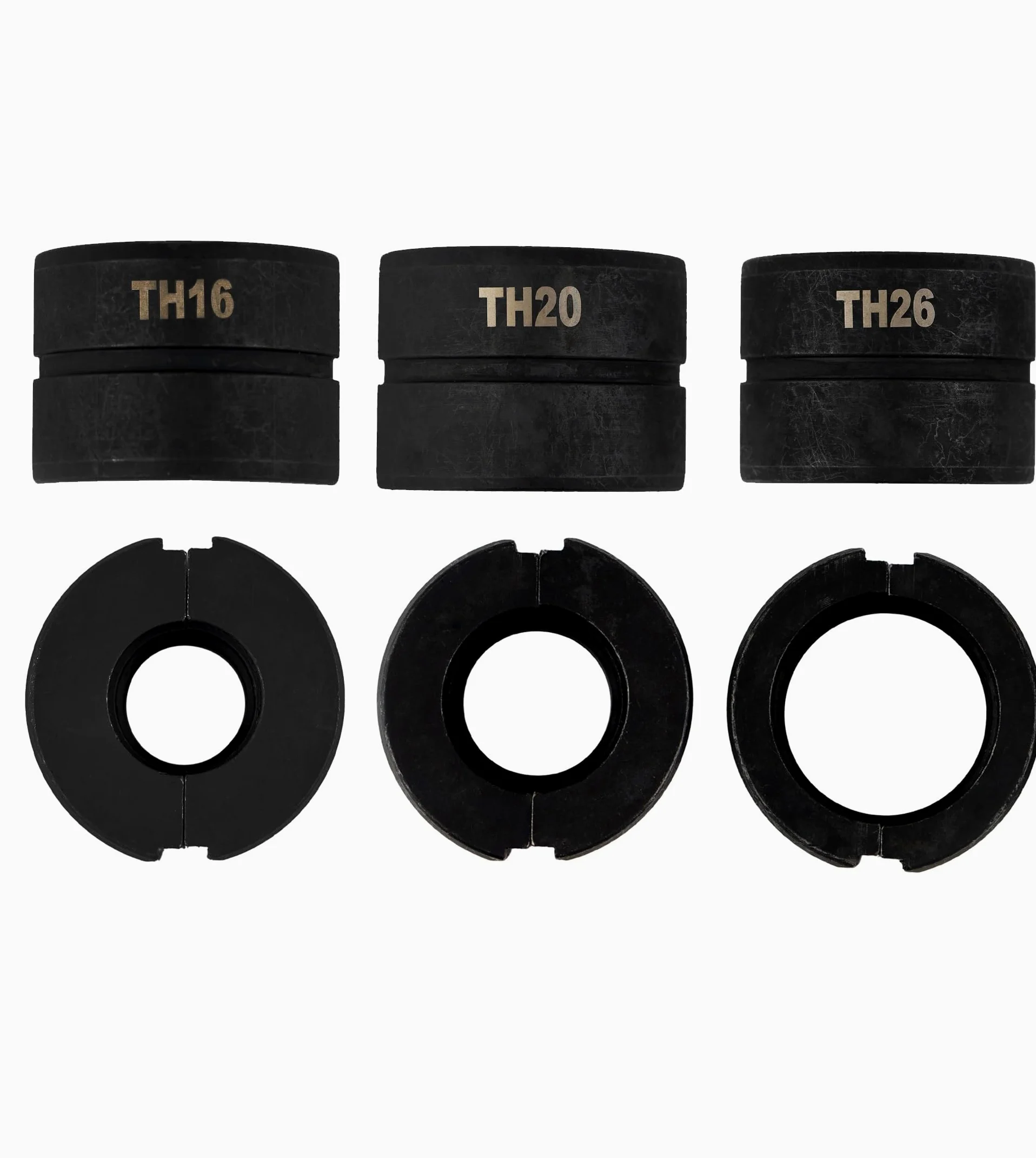 DELPHI Set di pinze idrauliche per tubi TH Ø 6-26 mm, pinza crimpatrice a 360°, con regolazione della pressione, pinza per tubi a pressione professionale, strumento di base idraulico manuale per tubi