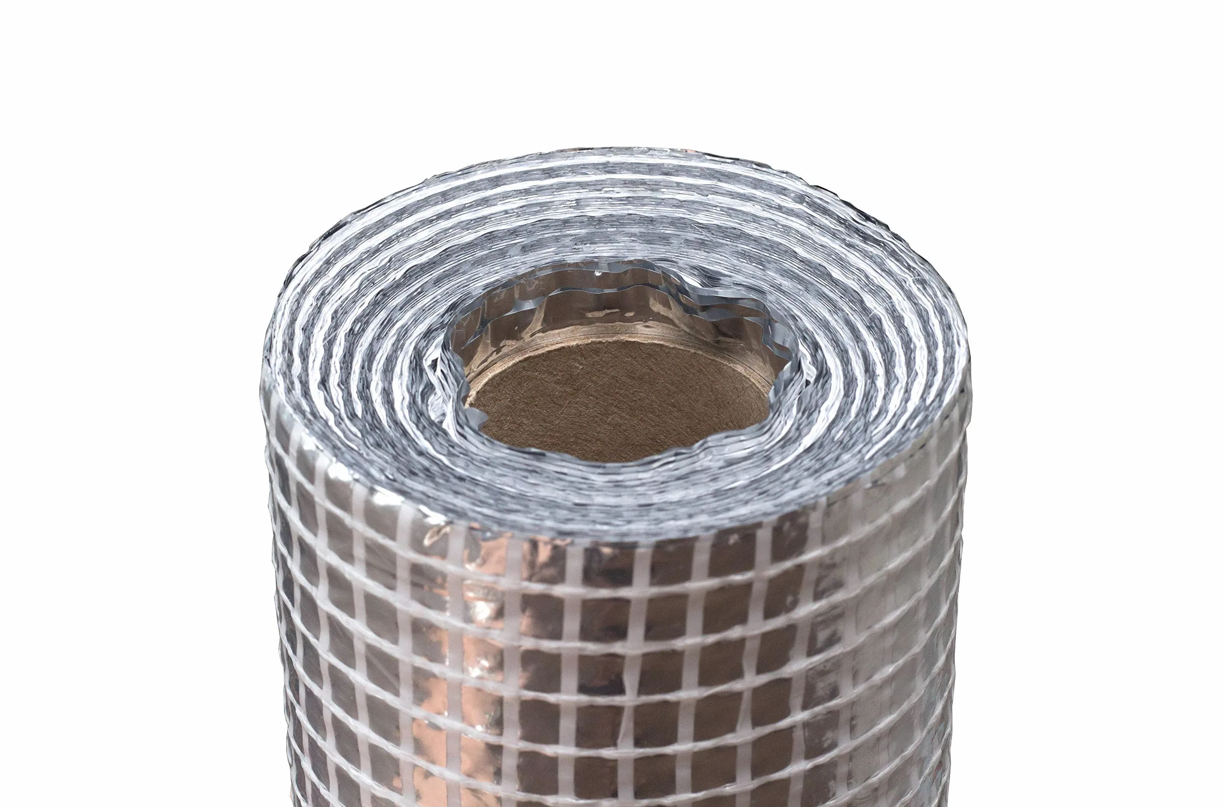 Barriera in alluminio per vapore, larghezza 1,5 m, membrana isolante rinforzata in fibra di vetro, tetto e camere attico isolamento termico (1.5m x 50m)
