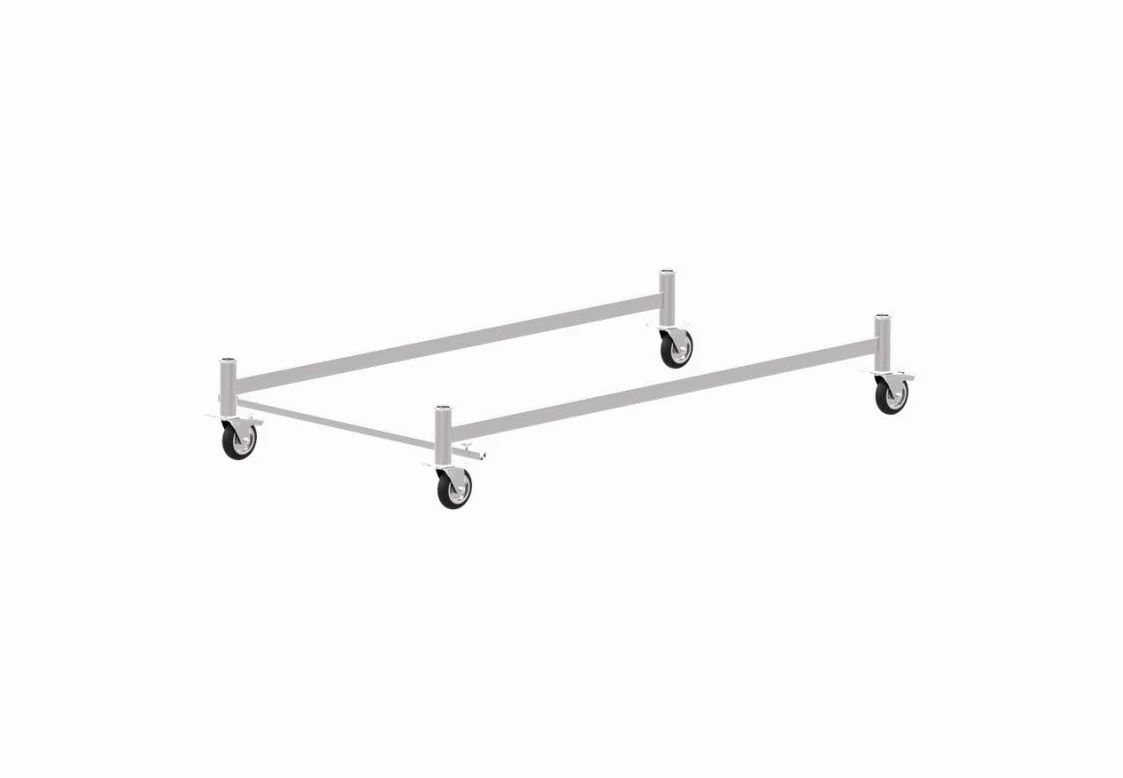 Trabattello altezza di lavoro 3,40 m in acciaio serie HOBBY CON PIANO BOTOLA made in italy I SCEDIL