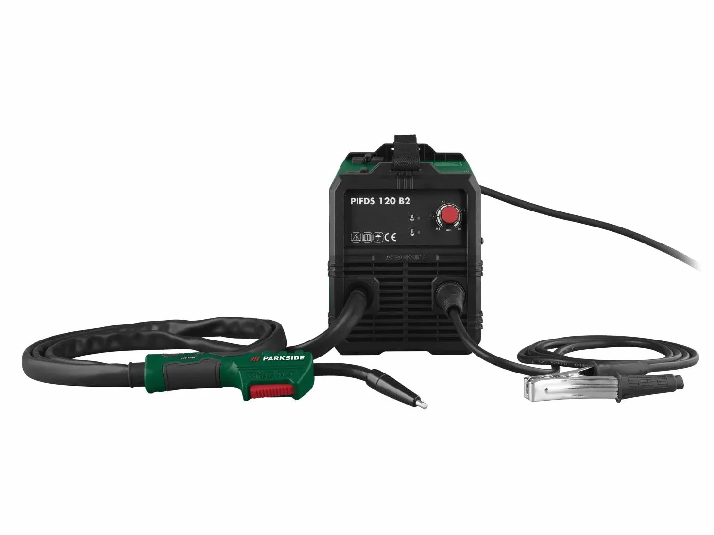 Offerta FITNMORE per saldatrice inverter a filo animato PARKSIDE PIFDS 120 con accessori, portachiavi apribottiglie HEADNMORE, matita da carpentiere HEADNMORE e calze da lavoro PARKSIDE