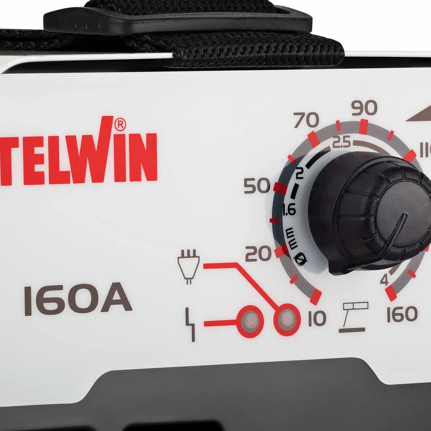 Telwin T-ARC 160 Saldatrice ad Elettrodo con Maschera di Saldatura e Accessori MMA, 20-160a