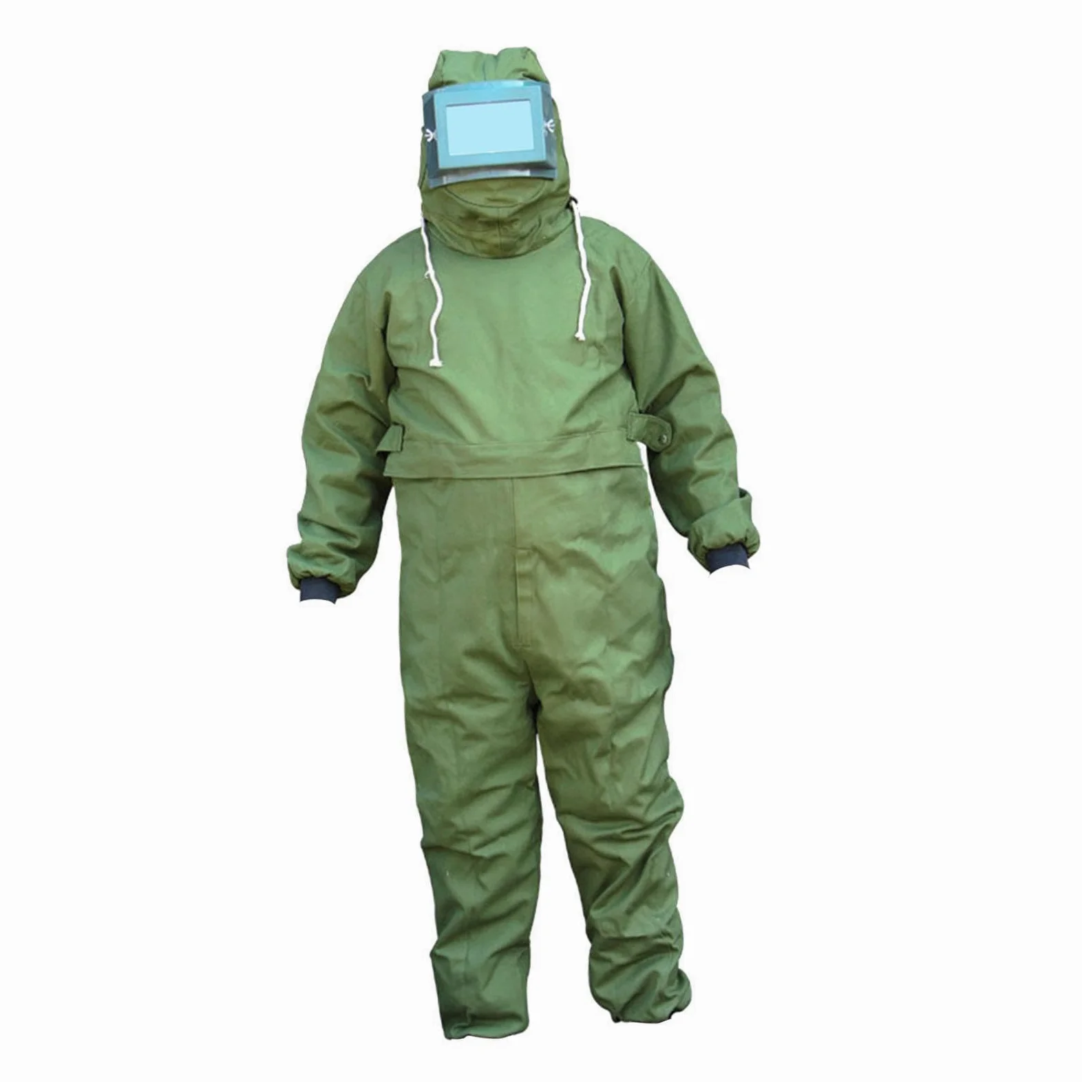 perfk Tuta per sabbiatura Tuta da lavoro Polsino elastico Abiti per sabbiatura Abiti protettivi per la pittura con sabbiatura per costruzioni, Verde