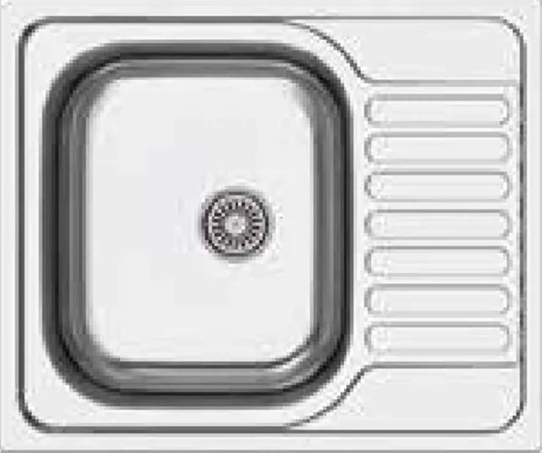 Apell OH601IRPC - Lavello da cucina, 1 Vasca con Gocciolatoio, 60 cm, Inox