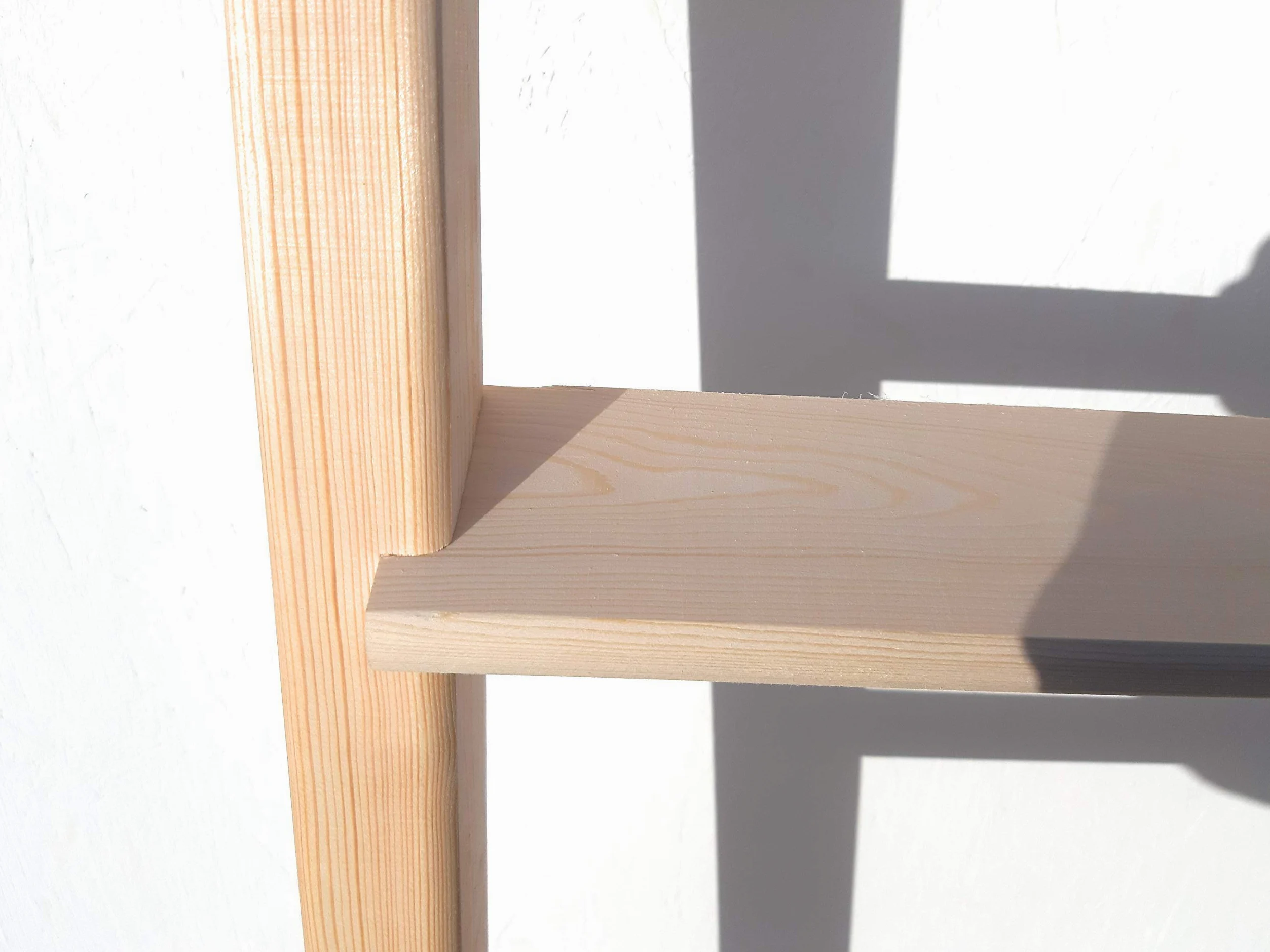 Scala scaletta per soppalco,letto a castello in legno naturale (Altezza cm 150)