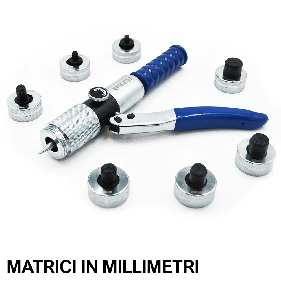 3S SuperSamaStore Espansore Manuale Idraulico Allarga Tubi di Rame con Sistema Metrico, Pinza Allargatubi a Mano per Lavorazione Tubi di Impianti di Climatizzazione e Condizionatori