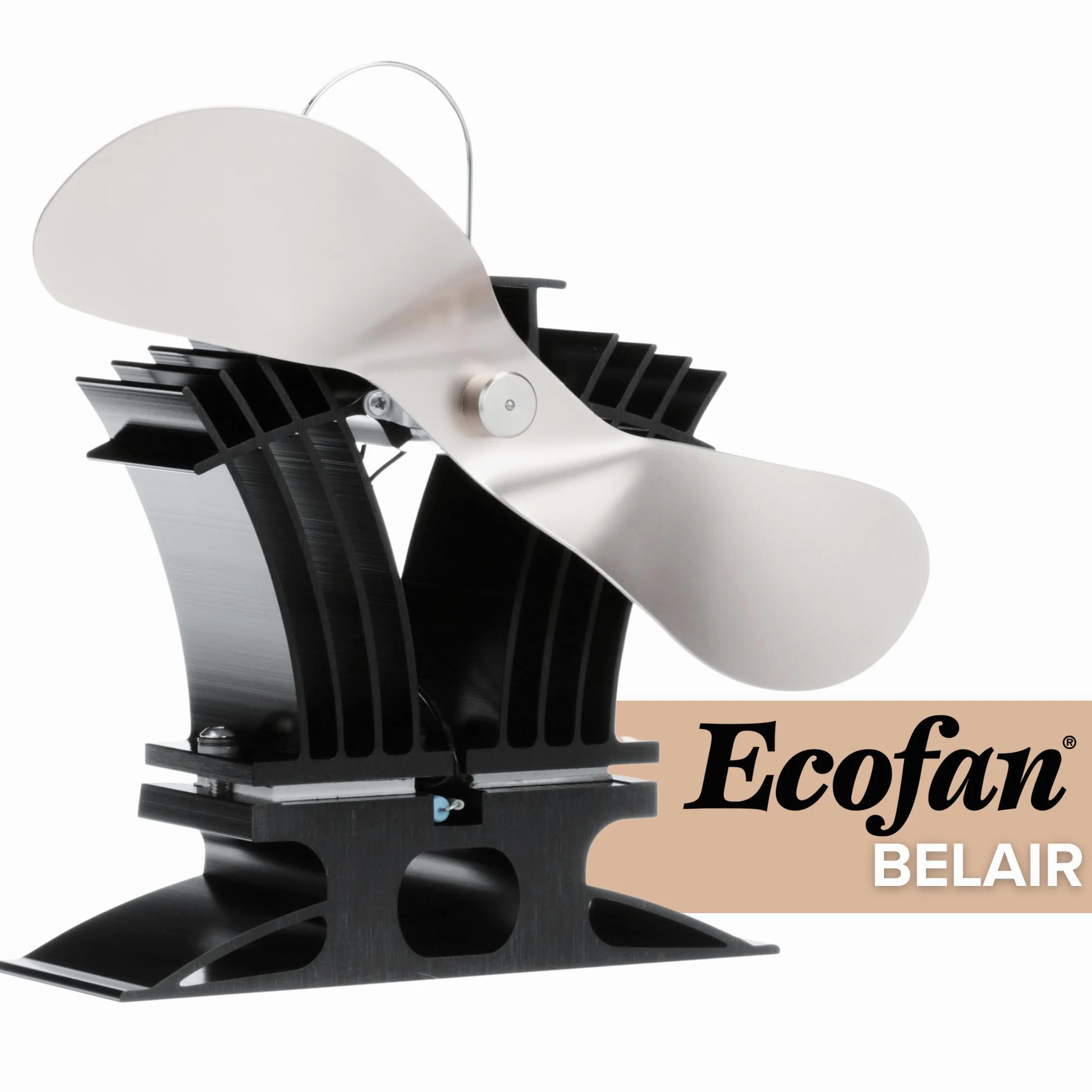Ecofan 806EUKBX Ventola per Stufa a Legna alimentata a Calore, in Nichel, multilingue