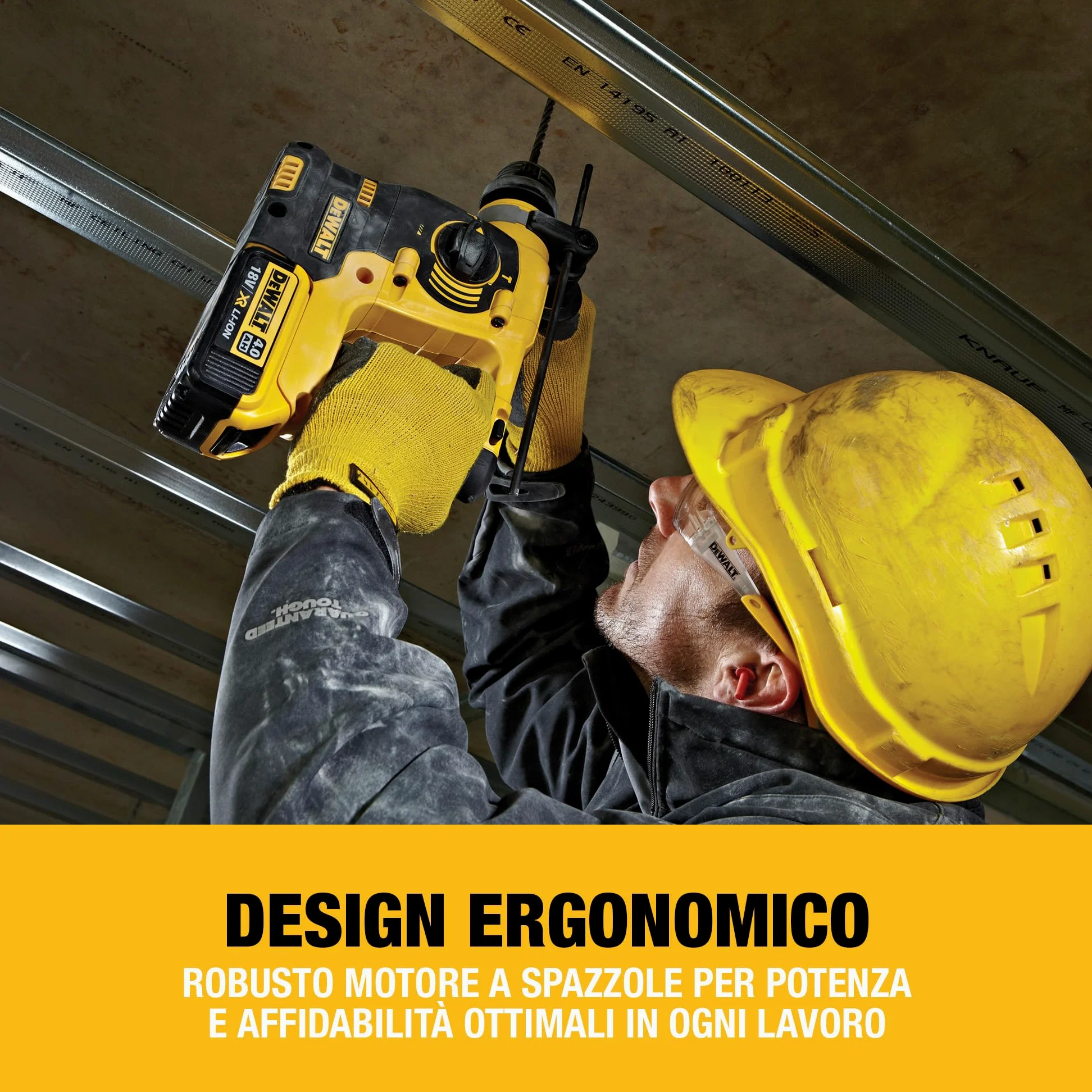 DEWALT Tassellatore a percussione SDS-Plus 18 V XR 24 mm Solo corpo macchina, DCH253N-XJ