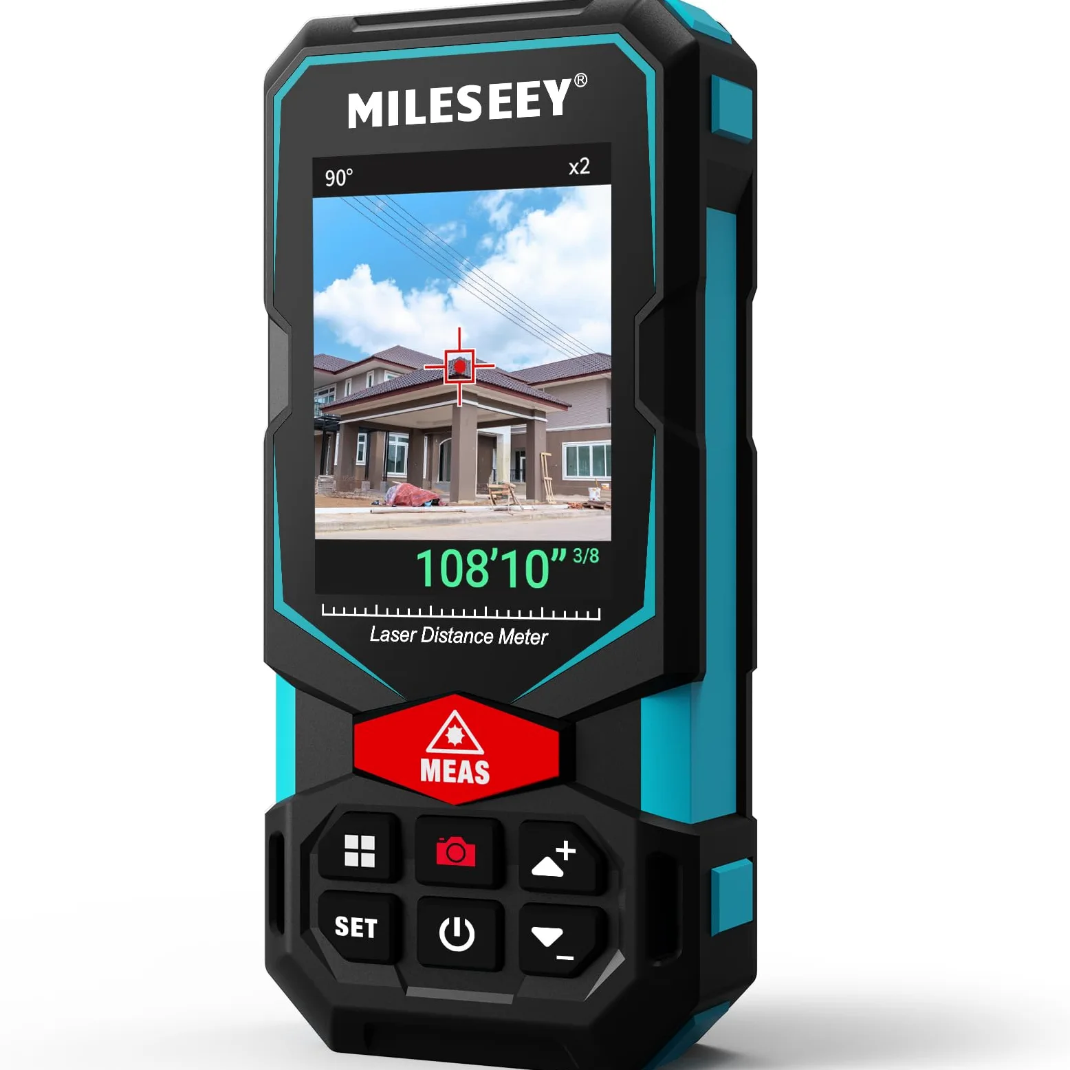 MiLESEEY Telemetro Laser S7, Fotocamera Integrata, Fino a 100 m, Tecnologia P2P, Batteria Ricaricabile AAA, IP65, Metro Laser Professionale Multifunzionale