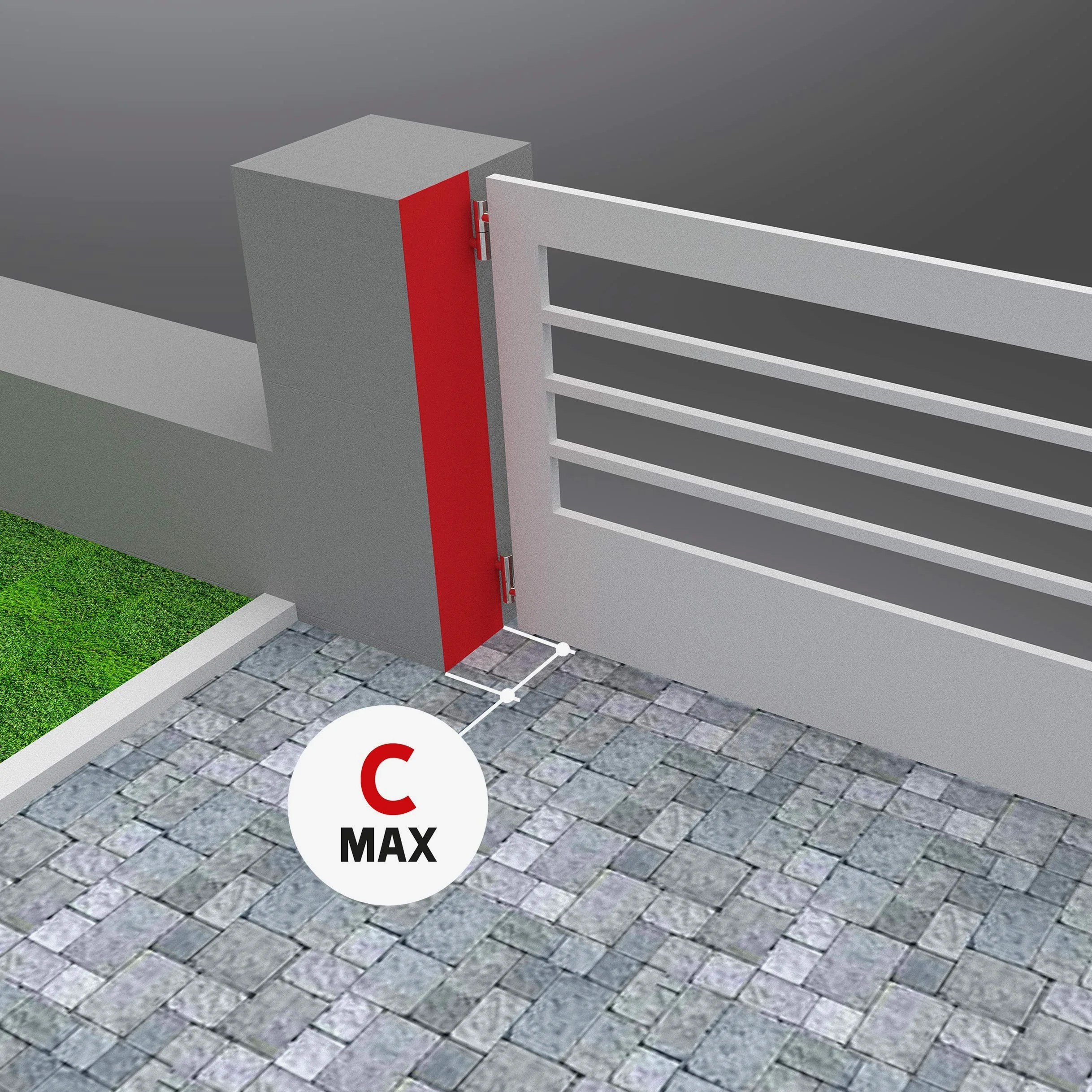 CAME 8K01MP-016 KIT AXL PER CANCELLI A BATTENTE FINO A 2 METRI E FINO A 250 KG DI PESO, SISTEMA DC 24 V, COLORE GRIGIO
