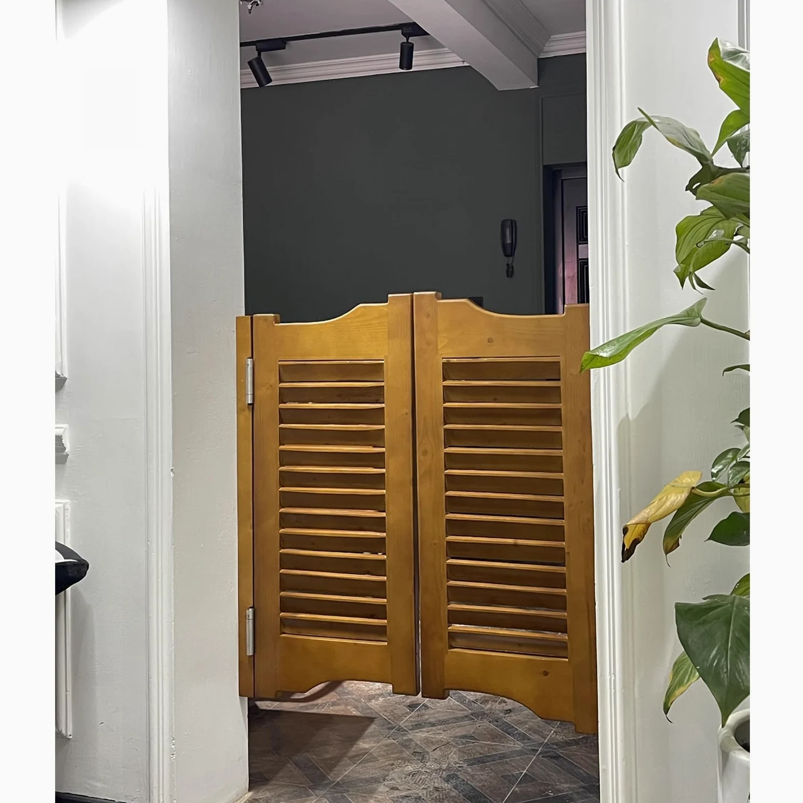 Caffè Bar Saloon Door, Porta Oscillante Interno in Legno, Porte a Mezza Vita per Cucina, Casa, Scale, Camera da Letto, Corridoio (Dimensioni: 80x70cm/31.49x27.55in)