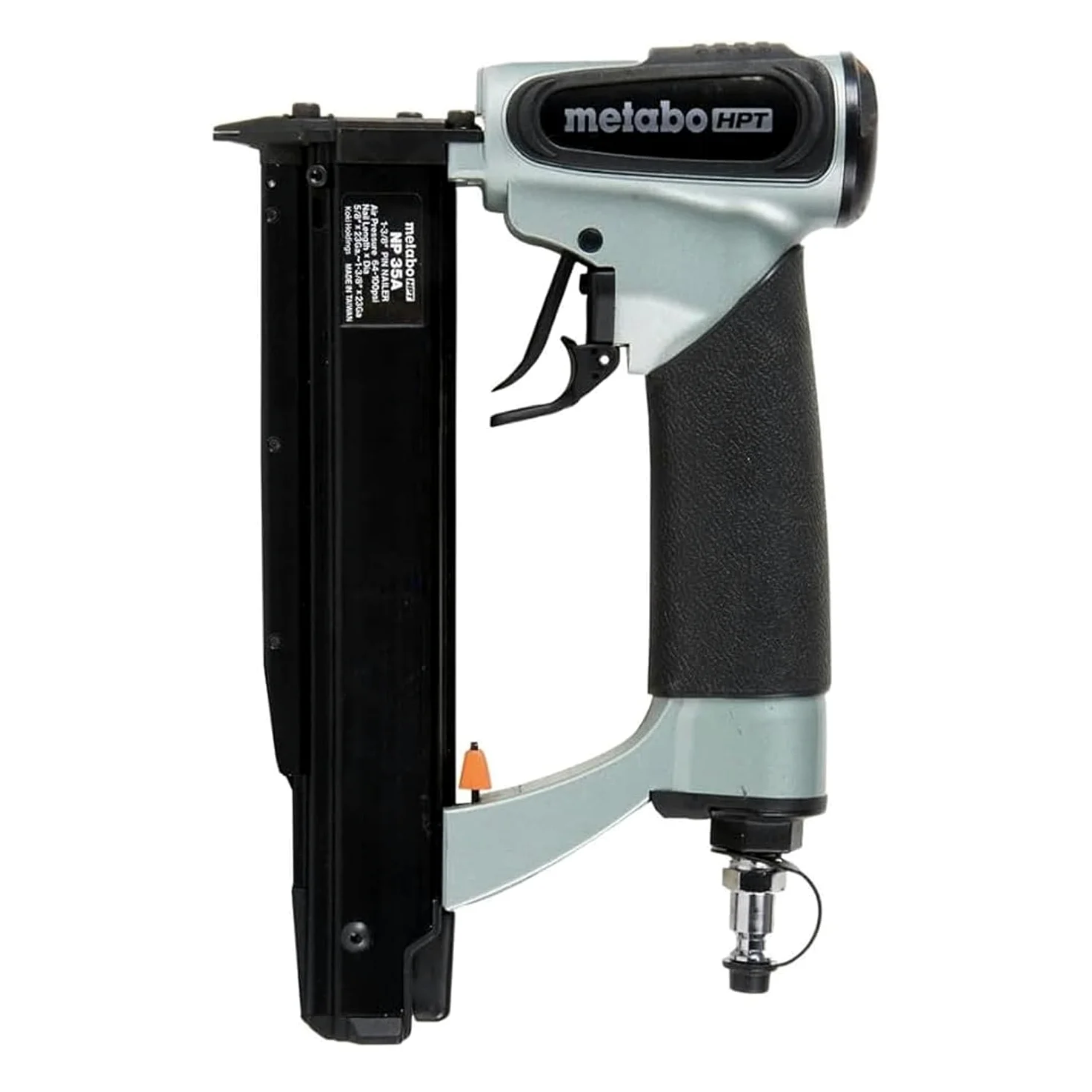 Metabo HPT Kit chiodatrice a spillo, calibro 23, chiodi da 5/8" a 1-3/8", senza punta mar, 2, regolazione della profondità, garanzia 5 anni (NP35A)