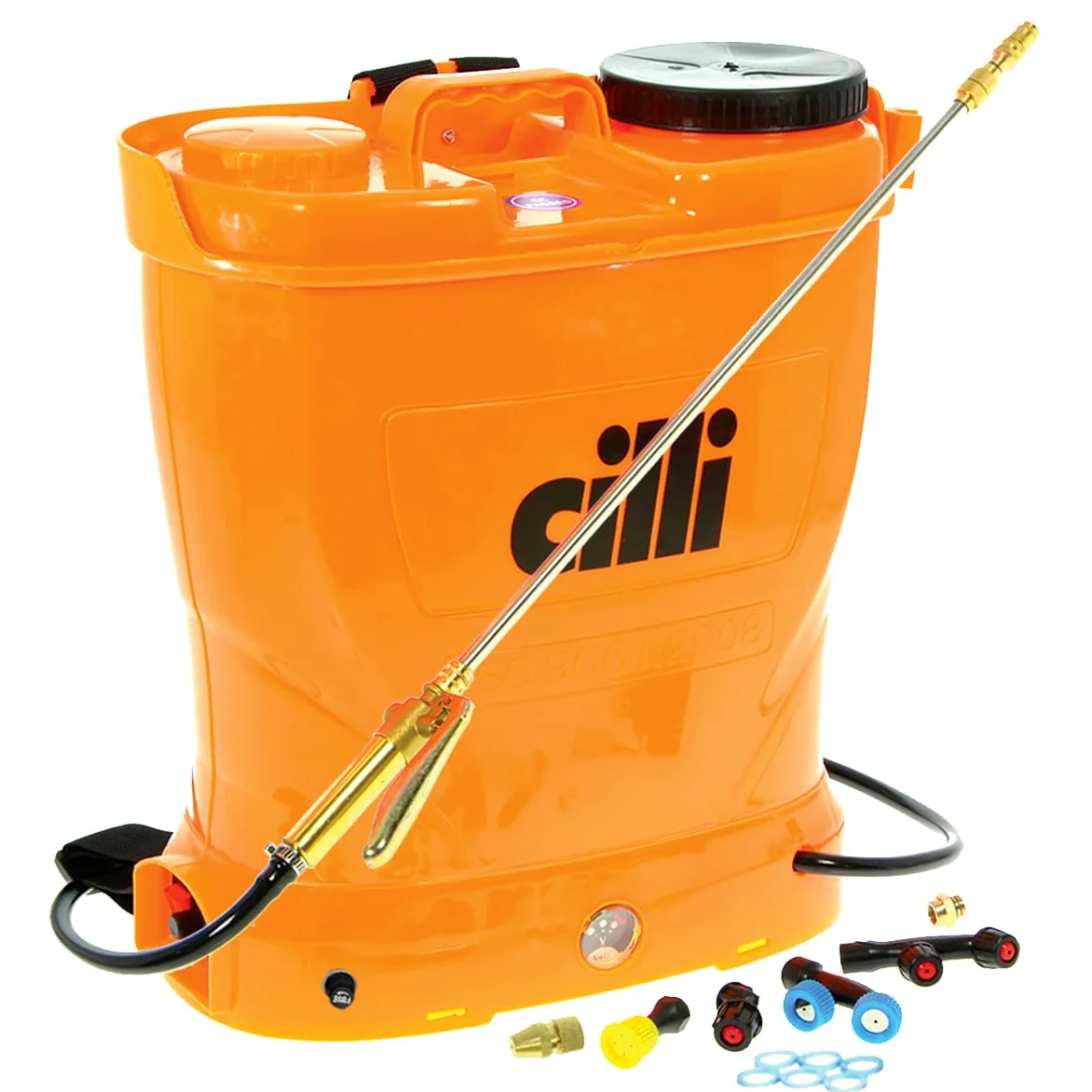 POMPA 16 LT BATTERIA A SPALLA LANCIA IN OTTONE TELESCOPICA