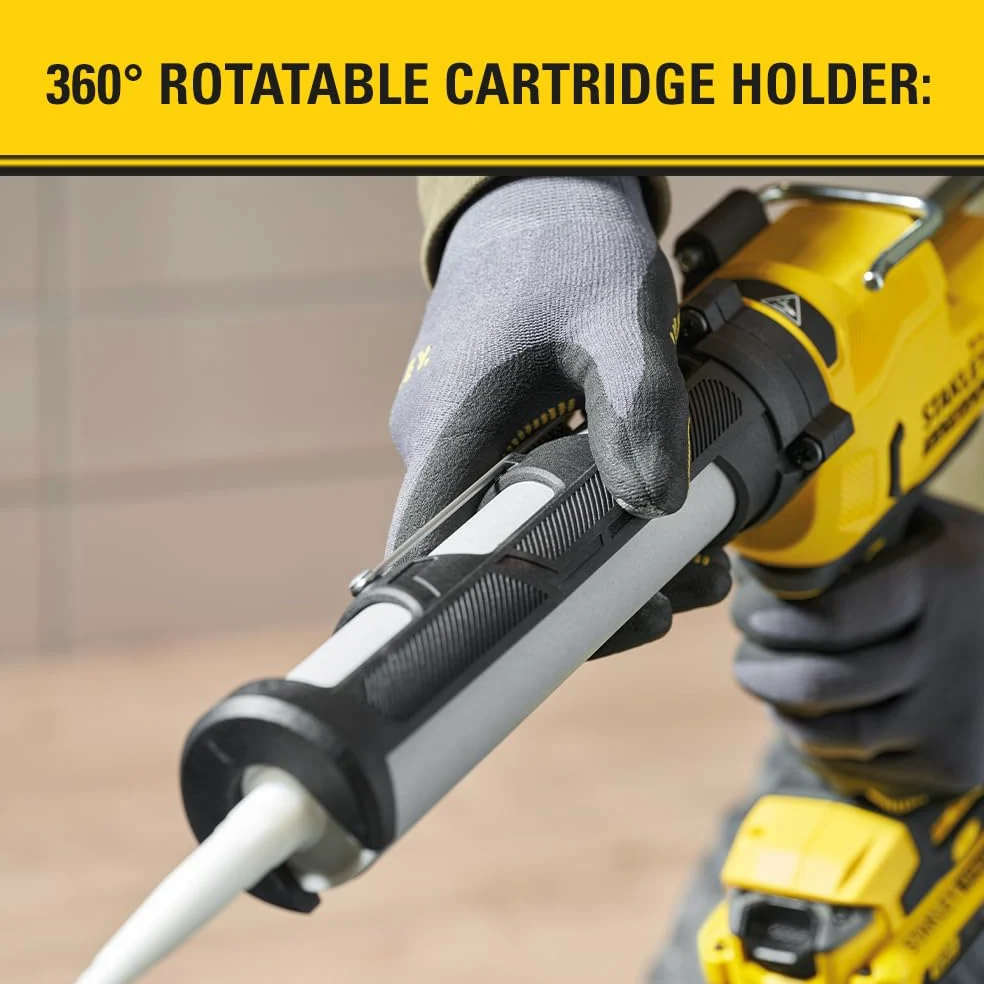 Pistolet a Mastic - STANLEY FATMAX V20 - SFMCE600B-XJ - Lithium 18V - Sans Batterie
