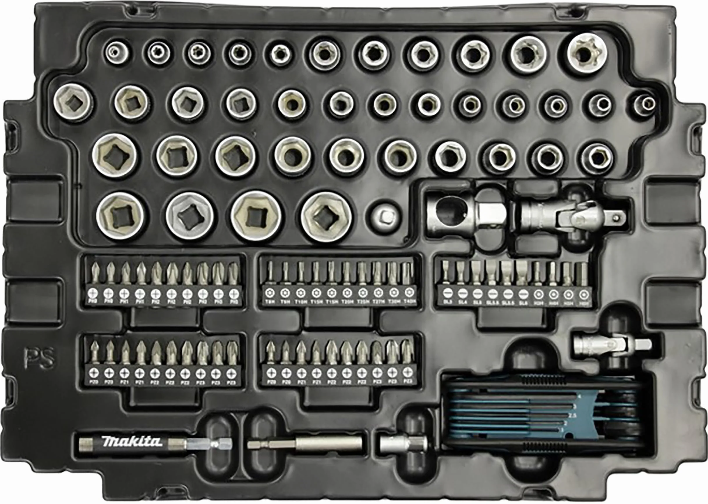 Makita E-08713 JUEGO DE HERRAMIENTAS MANUALES E-08713, MAKITA 120 PIEZAS