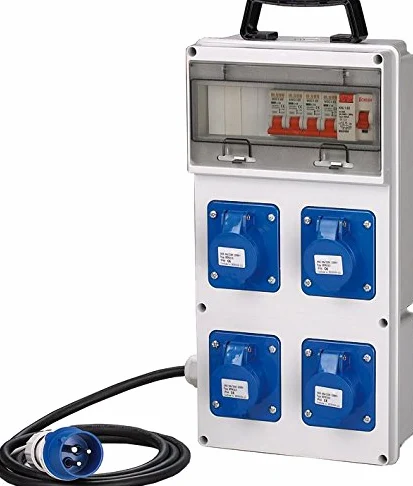 QUADRO ELETTRICO ASC CANTIERE 4 PRESE 230 V IP44