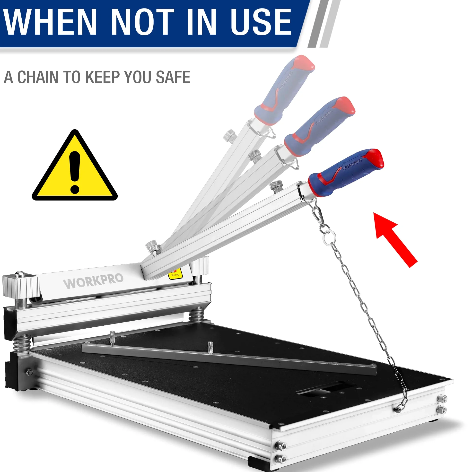 WORKPRO Taglierina per laminato, Taglierina per pavimenti