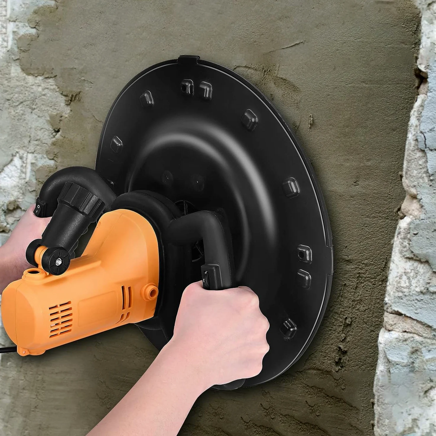 Macchina per lisciare la parete della cazzuola del cemento del cemento, Betoniera Portatile 1700W 80-200 RPM Levigatrice da Parete a Secco in Sostituzione della Tradizionale levigatura
