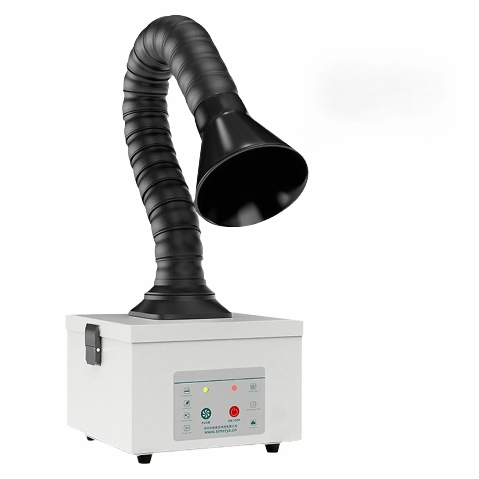 Assorbitore di fumo di saldatura, 45 W, con filtro a 3 livelli, volume d'aria 180 m³/h, pulizia a basso rumore per saldatura laser, aspirazione del fumo