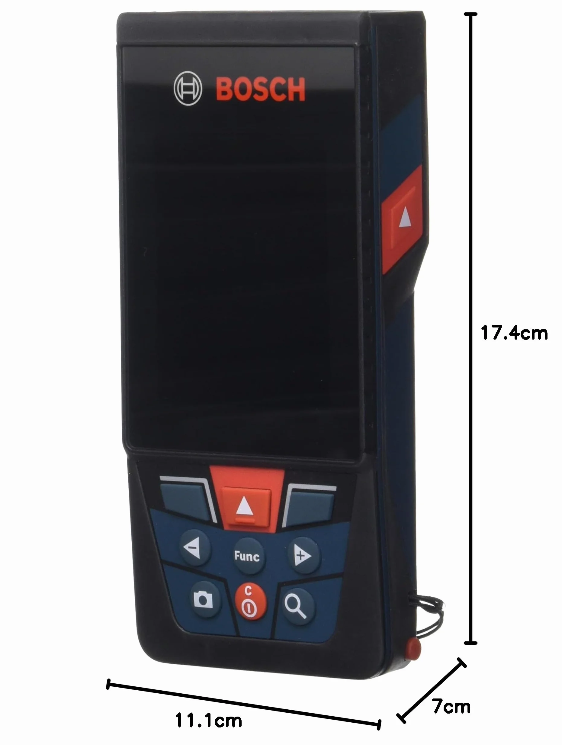 Bosch Professional Metro Laser Distanziometro Laser GLM 150-27 C (telecamera integrata, batteria integrata 3,6 V, raggio azione: fino a 150 m, IP54, ± 1,5 mm*, batterie AA, cinturino da polso)