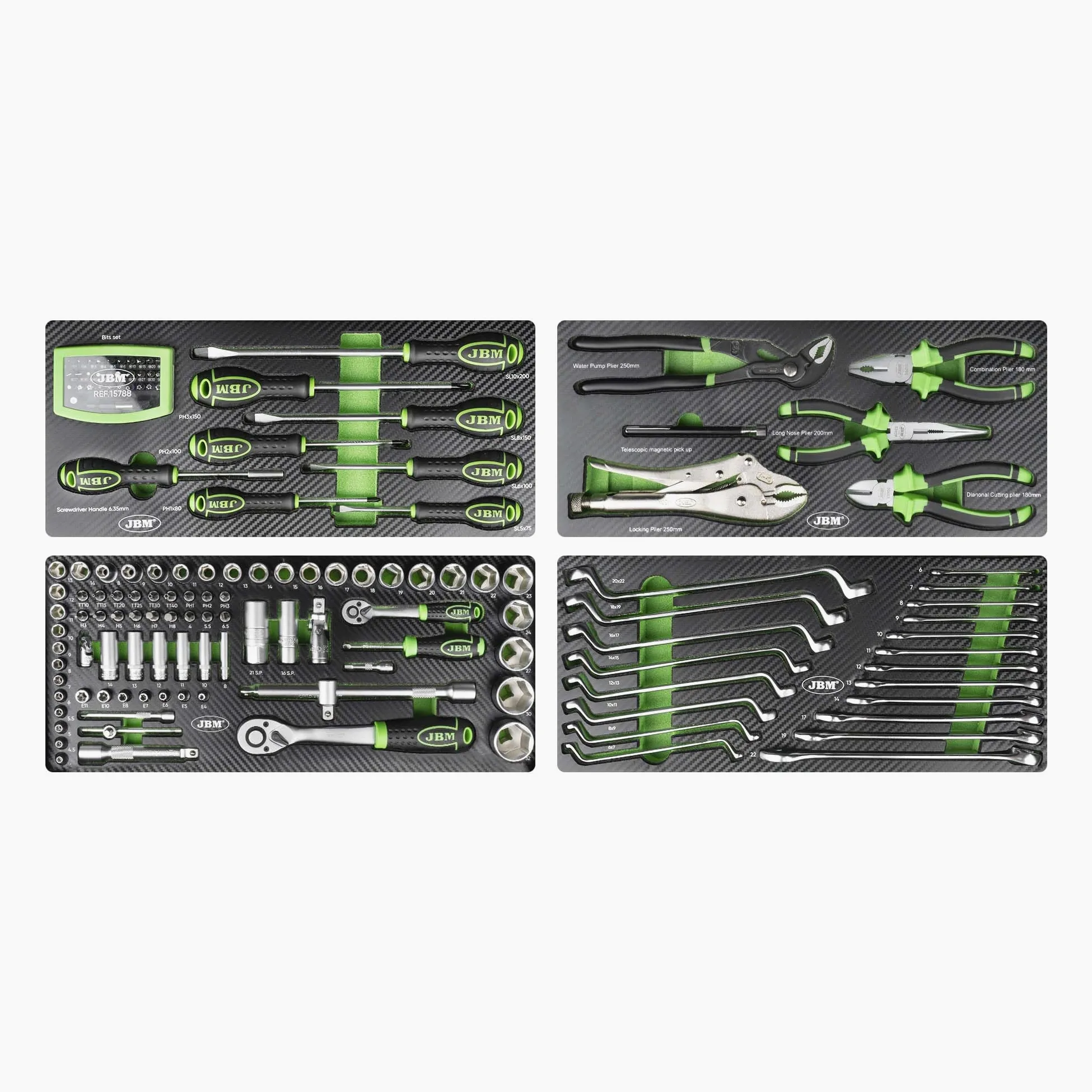 JBM 54261 REFIAL CASSETTA IN METALLO CON UTENSILI 143 PEZZI SATINATI