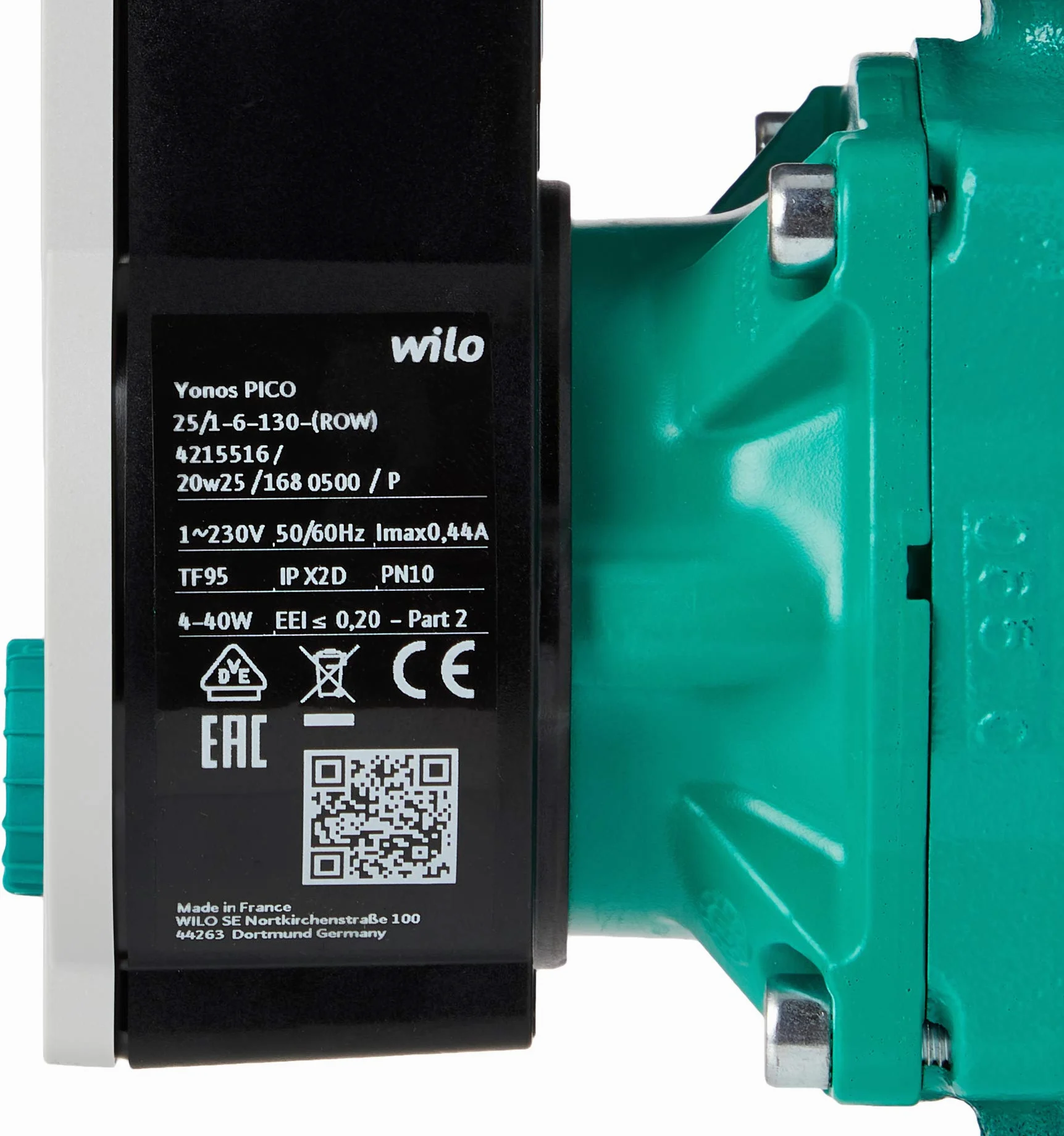 WIL BOMBA YONOS PICO 25/1-6 130MM ENTRE RACORES 11/2 230V