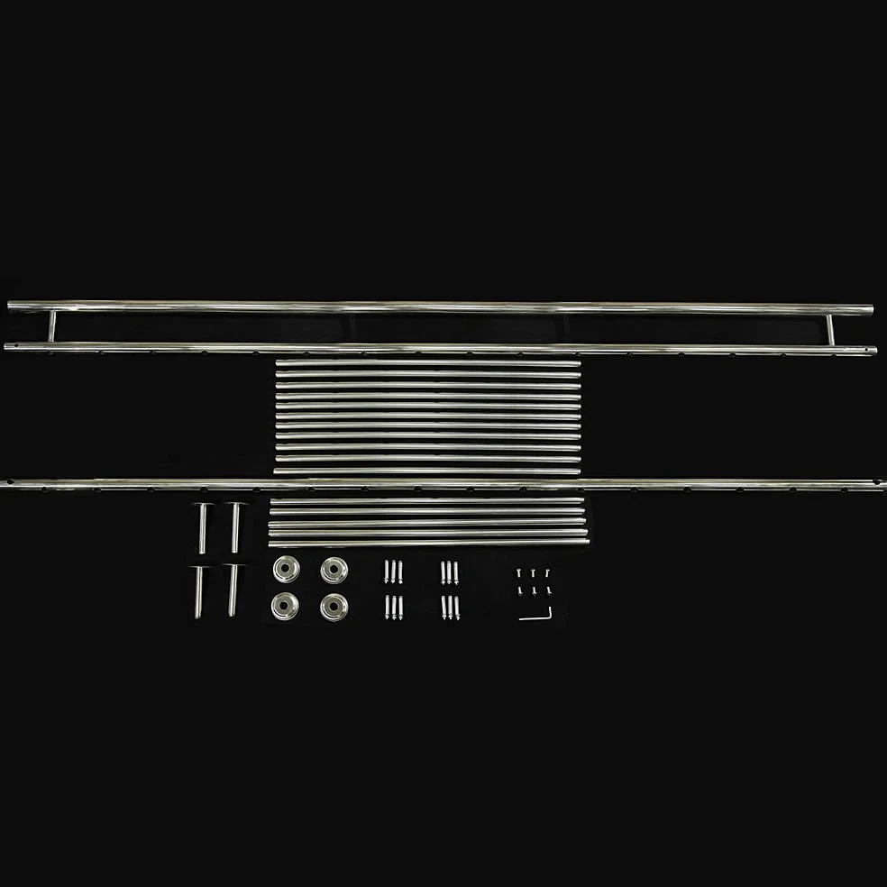225 cm balcone V2 A Stab Ringhiera Balcone Acciaio Inossidabile Ballustrade finestra griglia