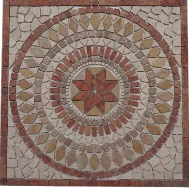 Marmo Rosone 30 x 30 cm, decorazione a mosaico, pietra naturale, piastrelle rosso Verona 062