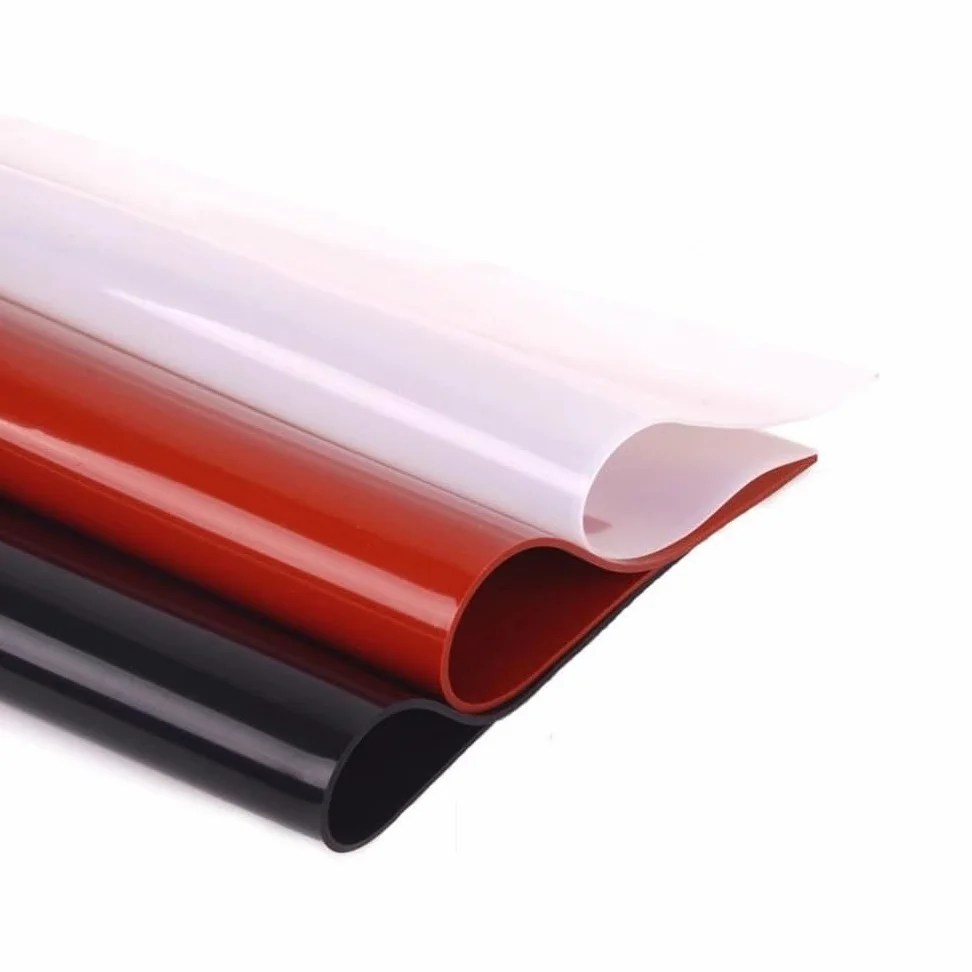 Lastra in Gomma Siliconica 500mm x 500mm, Spessore 6mm Tappetino in Silicone, film di silicone, Guarnizione Resistente alle Alte Temperature per Realizzare Guarnizioni e Tenute(rosso)