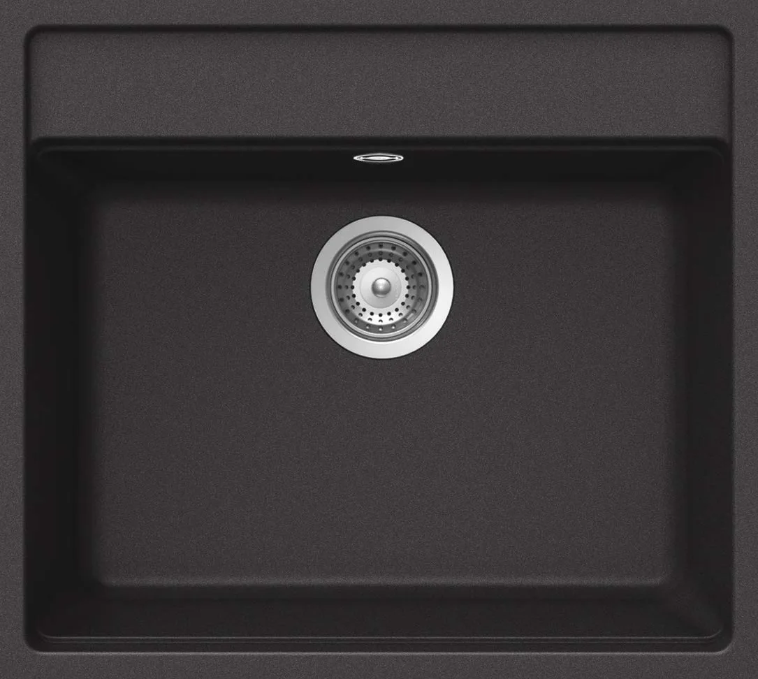 SCHOCK | Lavello Cucina Nemo N100 1 Vasca, Materiale Cristalite®, Antracite, 570x510mm