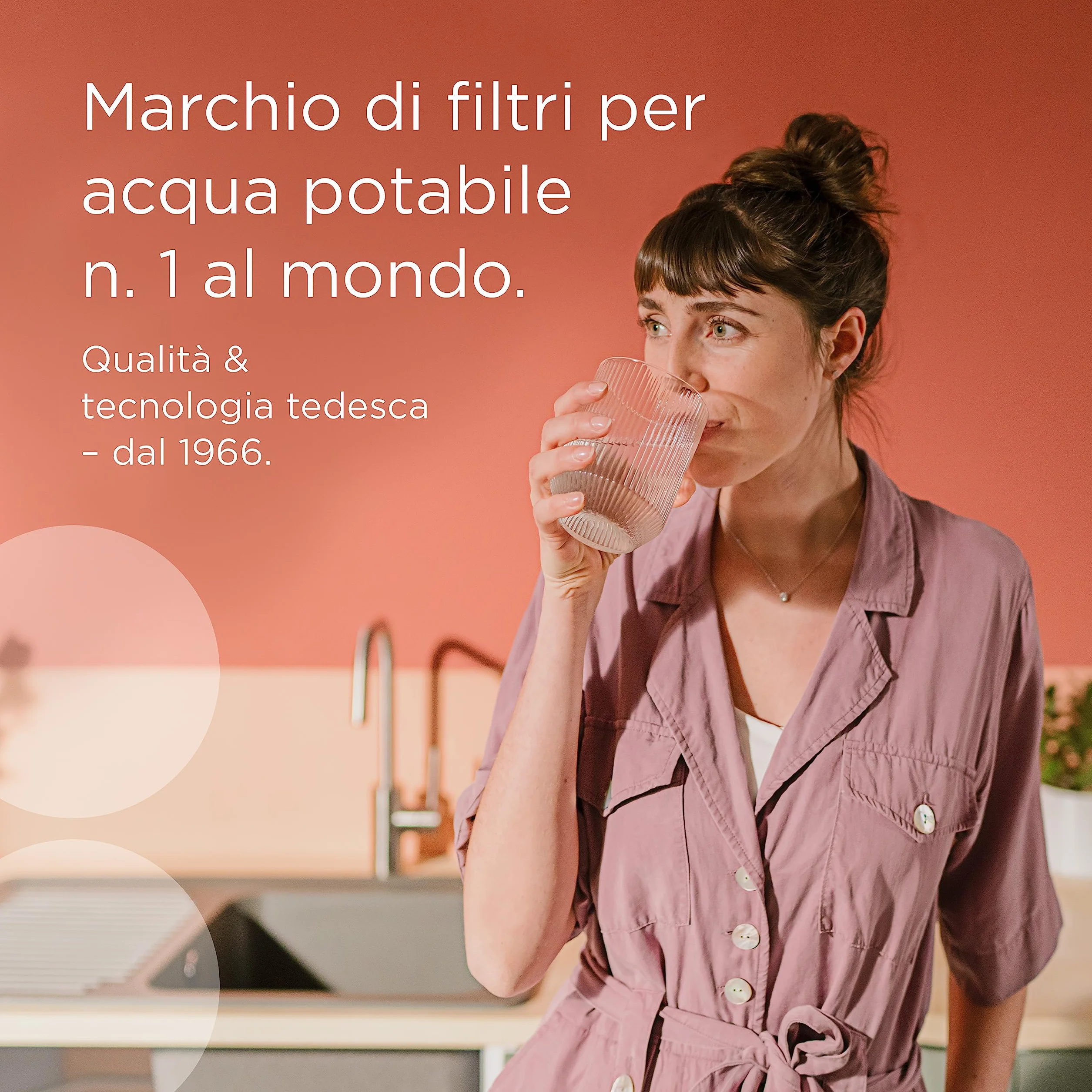 BRITA Sistema filtrante mypure SLIM V-MF incl. 1x filtro (8000L) - sistema sottolavello per il tuo rubinetto per acqua buona e priva di batteri al 99,999% - con timer digitale