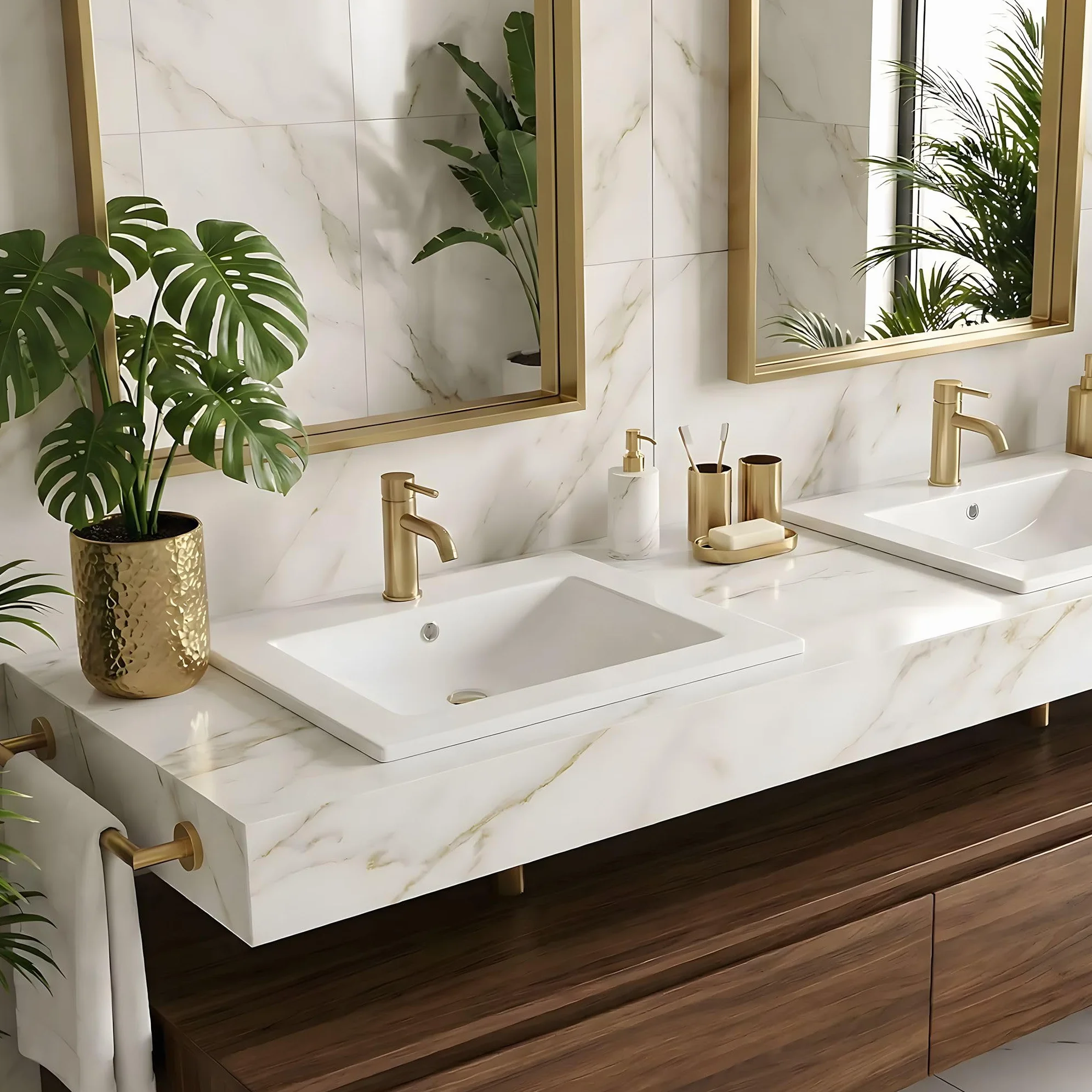 Rea - Lavabo Da Incasso Dafne 75 Lavabo Bagno 760 X 465 X 180 mm Ceramica (Bianco)