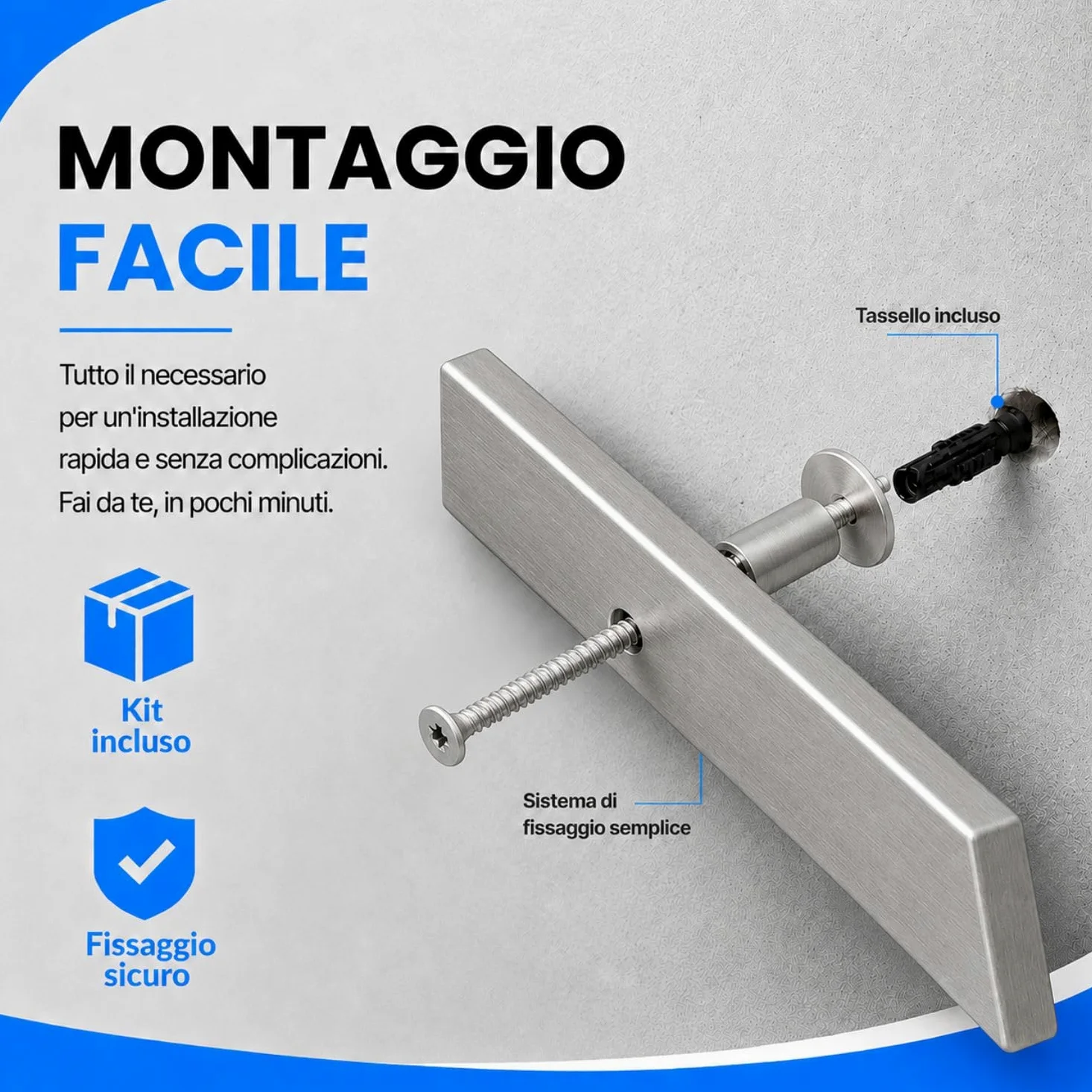 INOXLM Corrimano Rettangolare 40x20 mm in Acciaio Inox AISI 304 Con Finitura Satinata | Made in Italy | Fai Da Te | Ideale per Uso Interno ed Esterno (2200 mm)