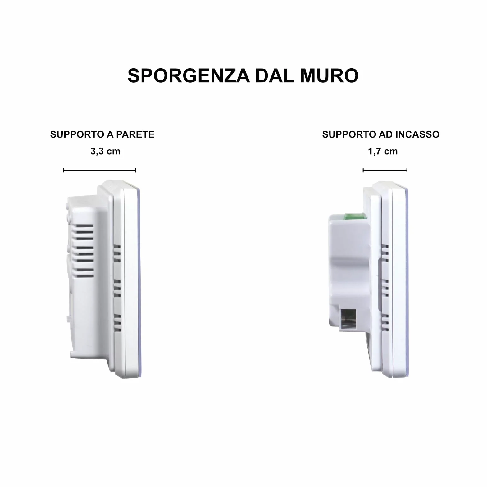 Plikc - Cronotermostato digitale Wifi dual band compatibile con Alexa - Alimentazione a 230V - (Neve PRO W)