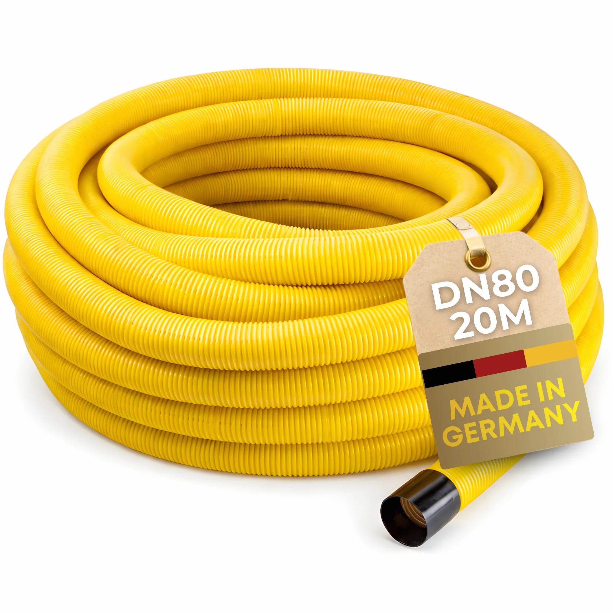 Doubleyou G & B® Tubo di drenaggio DN 80 con fori di drenaggio