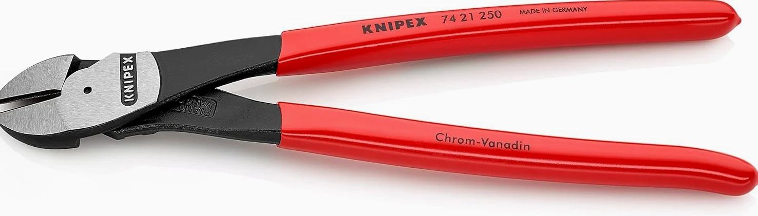 KNIPEX Tronchese laterale per meccanica tipo forte rivestiti in resina sintetica 250 mm, 74 21 250