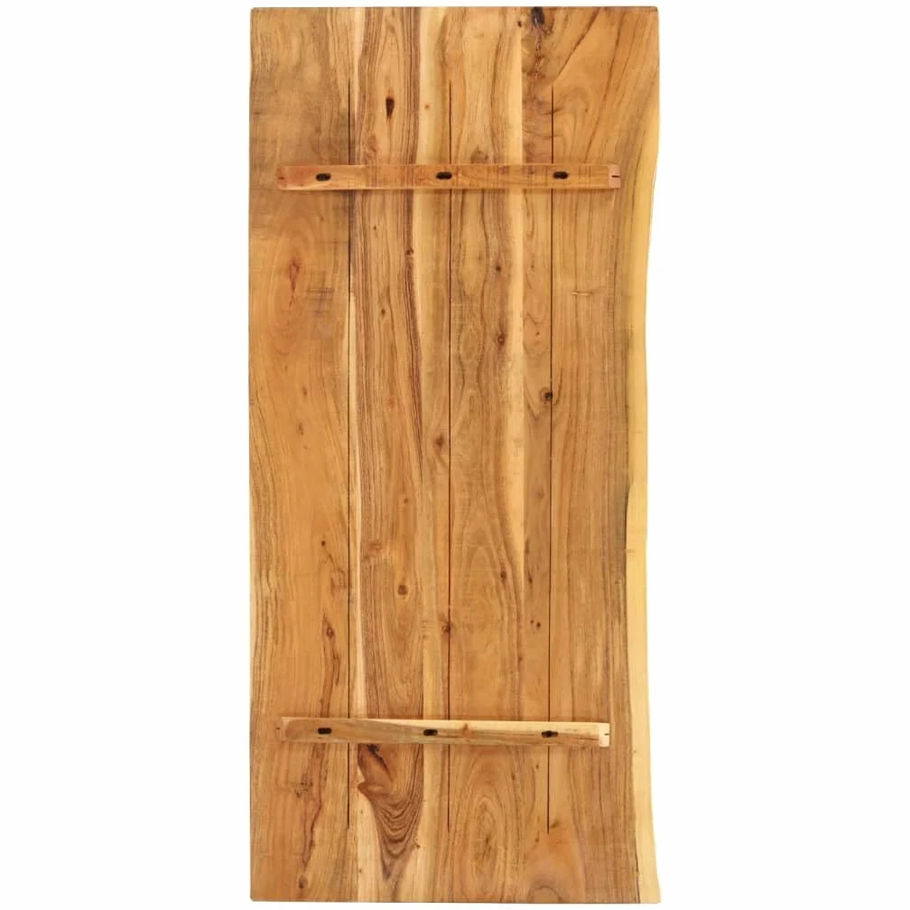 vidaXL Piano per Lavabo Bagno Ripiano per Lavello Rustico Mensola per Lavandino Accessori per Bagno 140x52x3,8 cm Legno Massello di Acacia