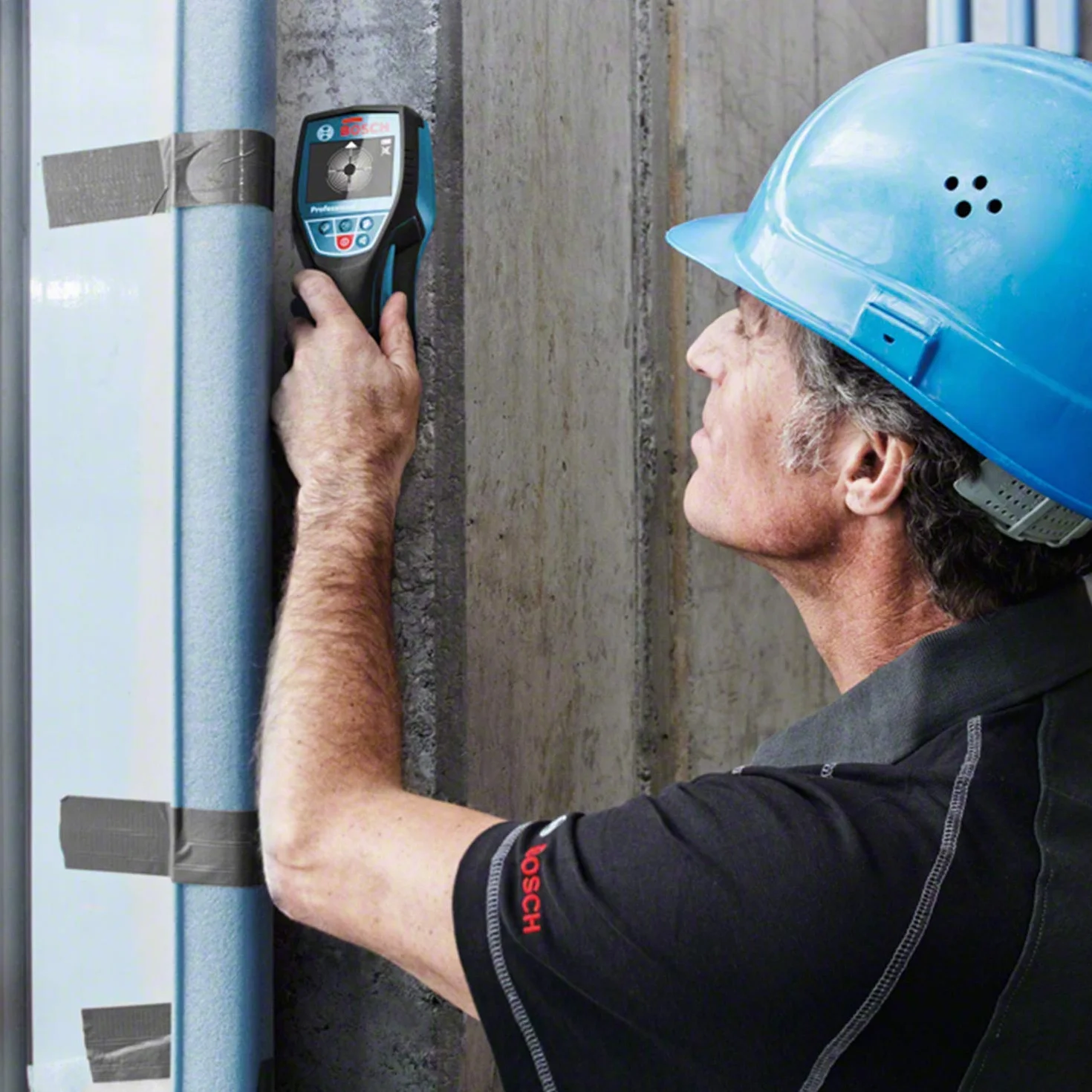 Bosch Professional 12V System Rilevatore D-tect 120 (1 batt. 12V, rilevamento max. tubi in plastica/sottostrutture/cavi sotto tensione/metalli magnetici/non magnetici: 60/38/60/120/120 mm, L-BOXX)