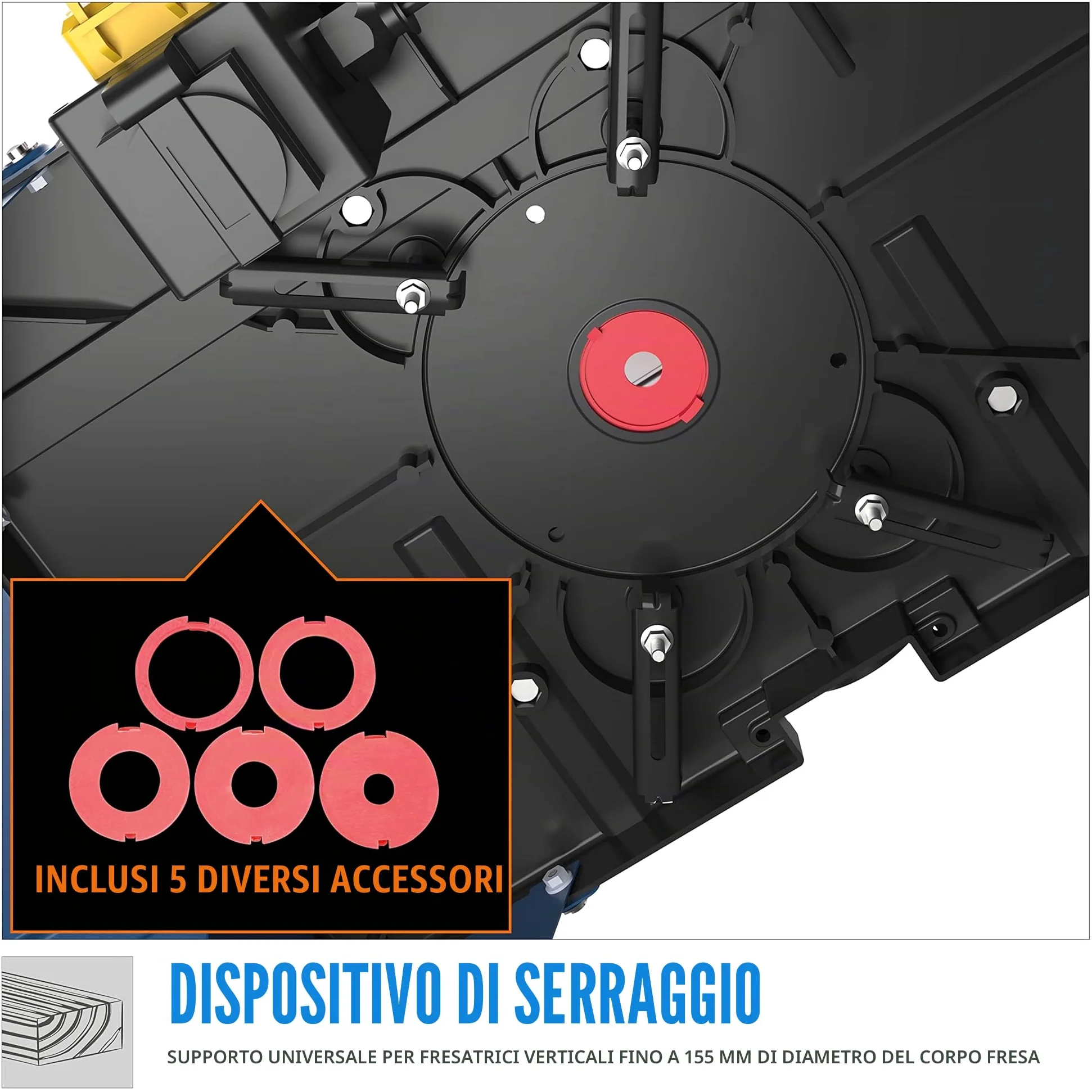 Güde 58086 GO 855 - Tavolo per fresatrice, colore: Blu