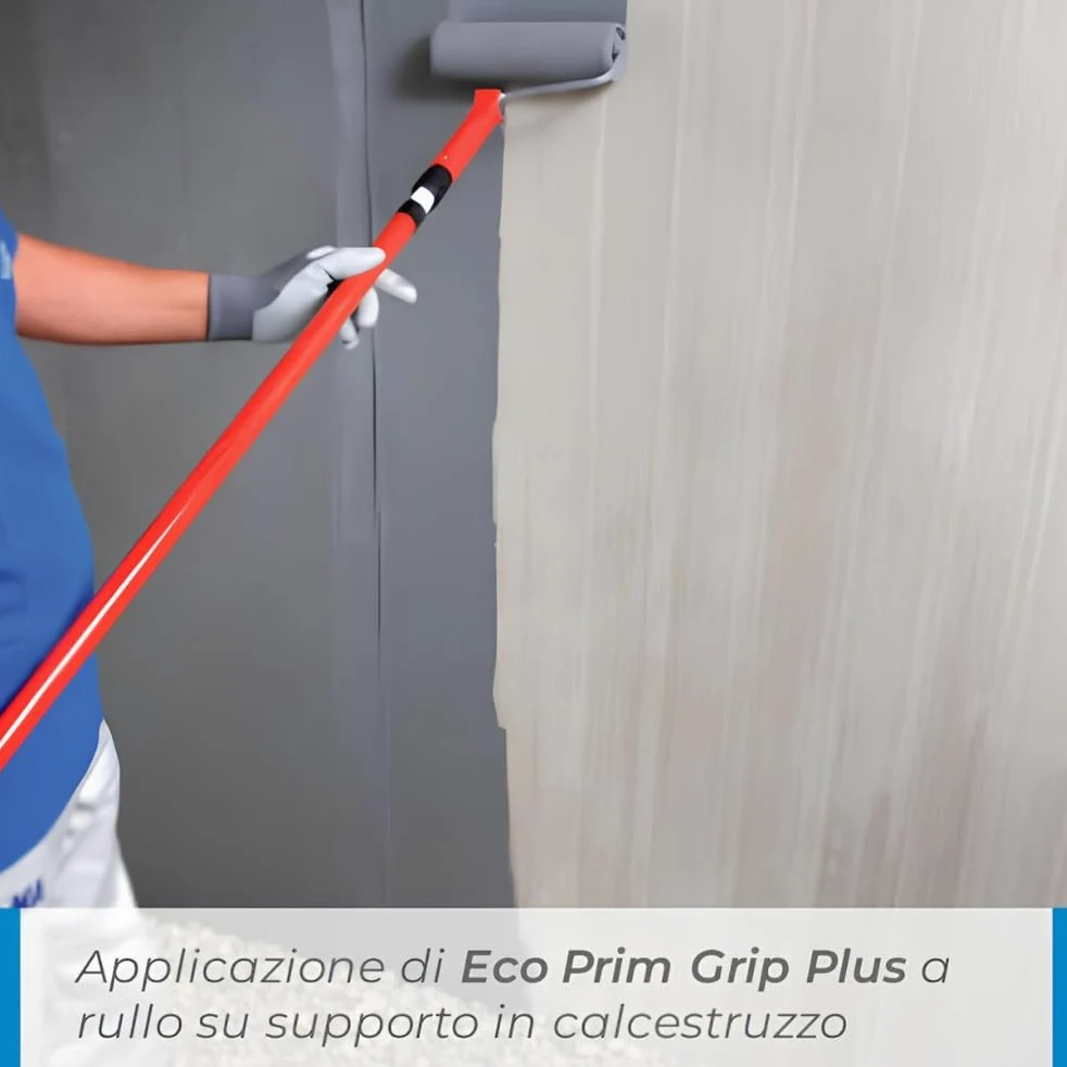 MAPEI Eco Prim Grip Plus Primer Promotore Adesione Universale Intonaci Rasature Adesivi Interno Esterno Parete Pavimento (10 kg)
