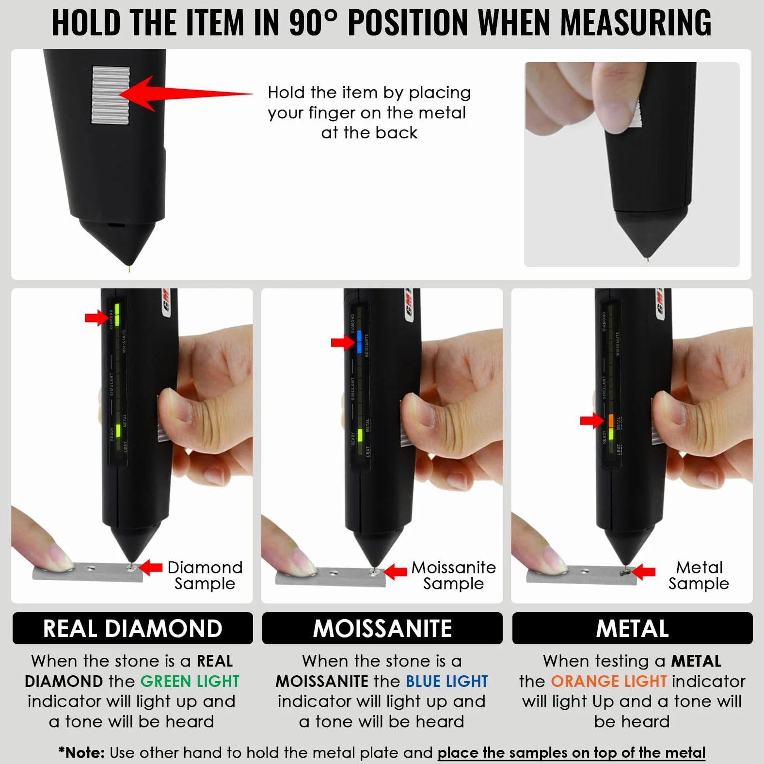 Kit professionale tester combo gemme da 2pt - Dispositivo ad alta precisione per diamanti, moissanite, metalli e selezione di gemme - Ideale per principianti ed esperti