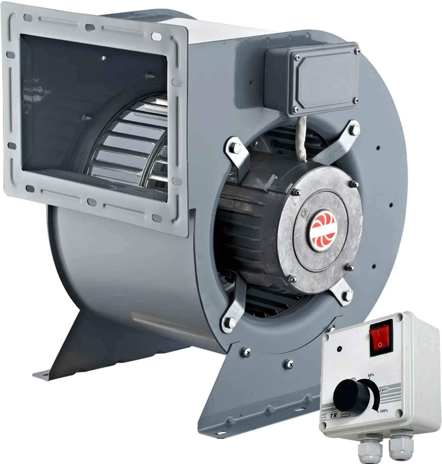 OCES - Soffiatore di aspirazione, incluso regolatore da 500 W, soffiatore di aspirazione, sistema di aspirazione, ventilatore, ventilatore radiale, ventilatore per motore