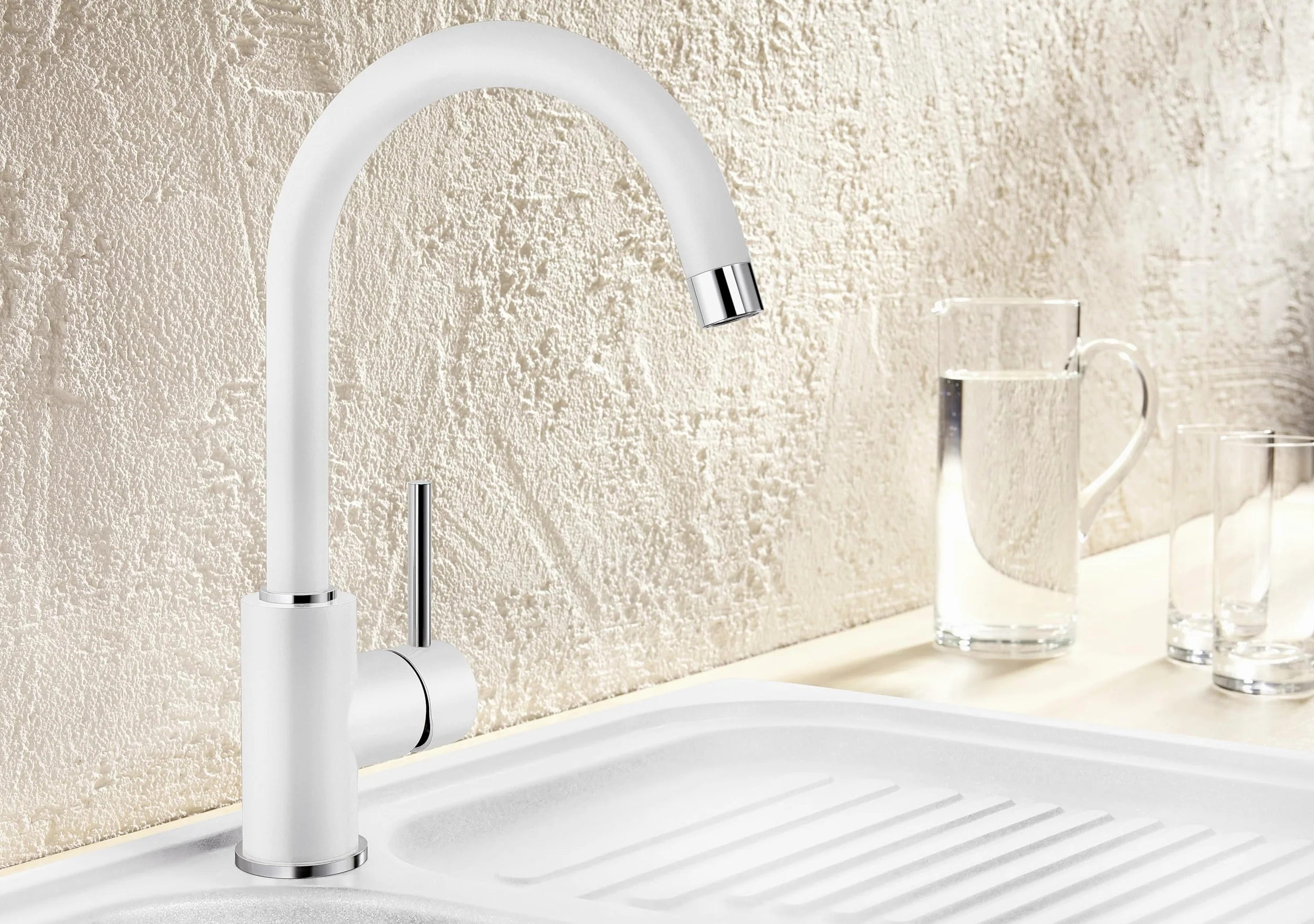 BLANCO MIDA grigio vulcanico | alta pressione | antiriflusso | cartuccia ceramica | qualità sicura dell'acqua e risparmio idrico