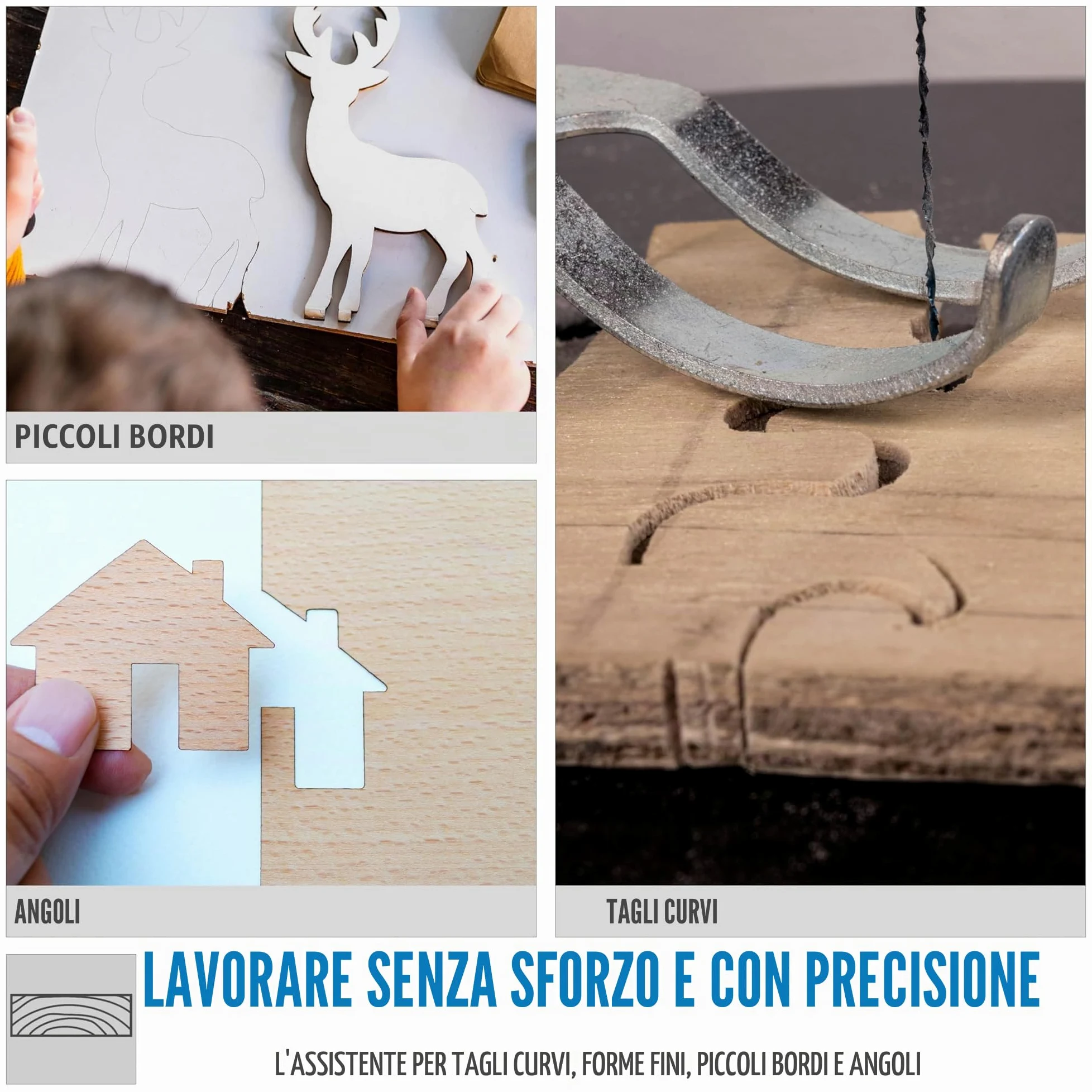 Güde - 54992 GDS 16 E - Seghetto alternativo 120 W, altezza massima di taglio 50 mm, lama 133 mm, profondità del tavolo