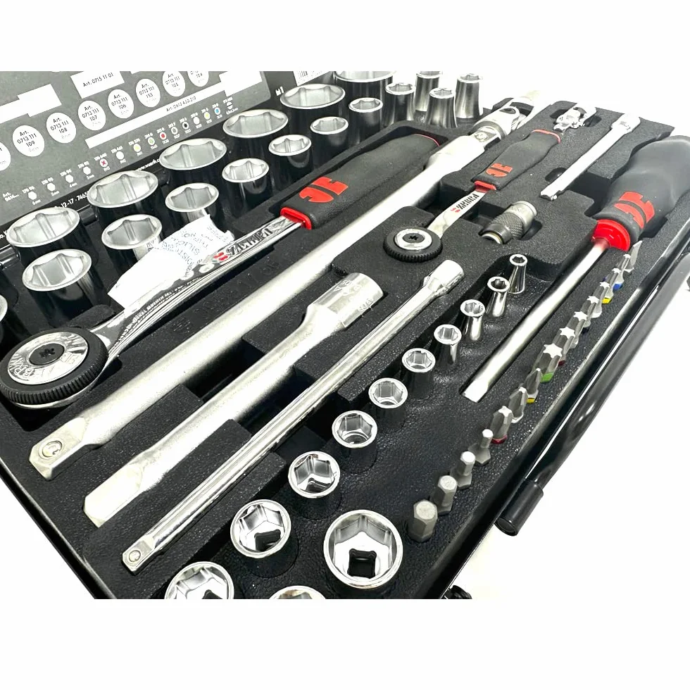 Würth Chiavi a bussola 1/4+1/2 Würth Zebra, assortite, esagonali, 56 pezzi in cassetta