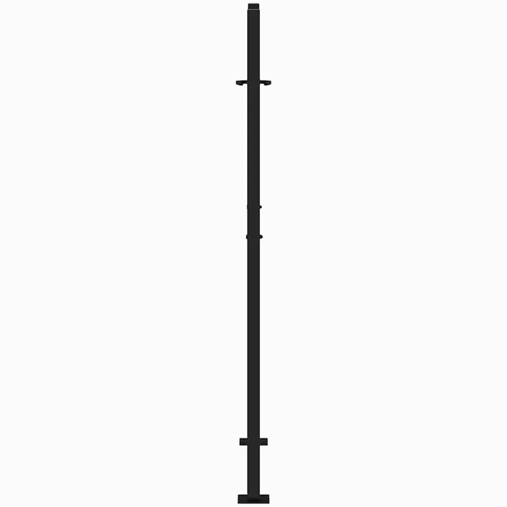 vidaXL Cancello Giardino Nero 100x150 cm in Acciaio Design a Traccia, cancello della Recinzione, cancello Esterno, cancello del Metallo