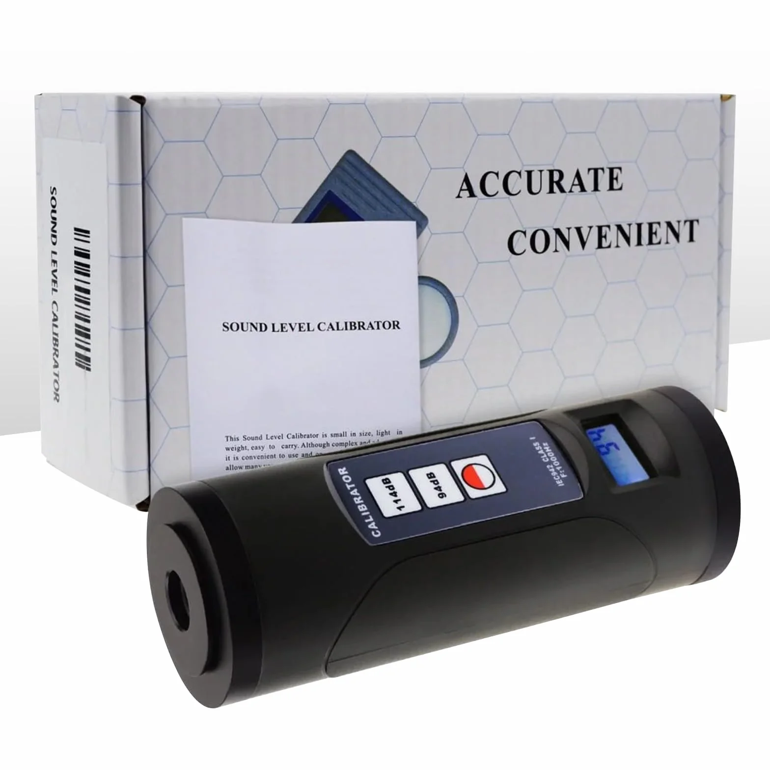 Digital Sound Level Meter Calibratore 94dB e 114dB per 1/2 "e 1" pollici Microfono, professionale Decibel di Rumore Strumento di Calibrazione