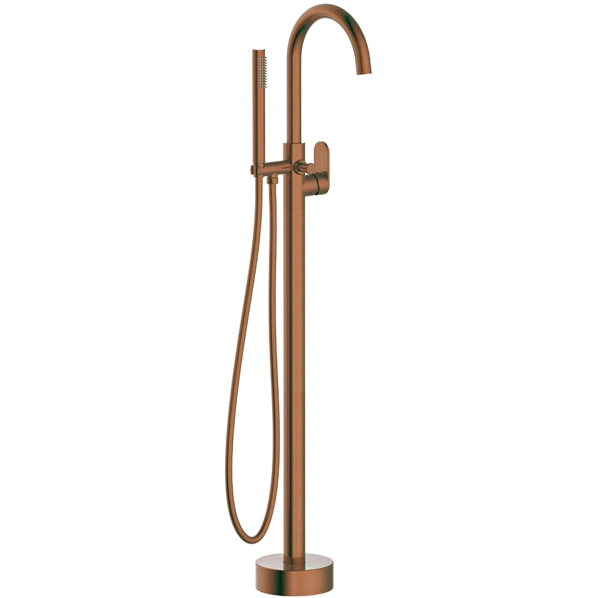 Essebagno 9026031 Colonna meccanica da terra Charme II in rame spazzolato per vasca freestanding
